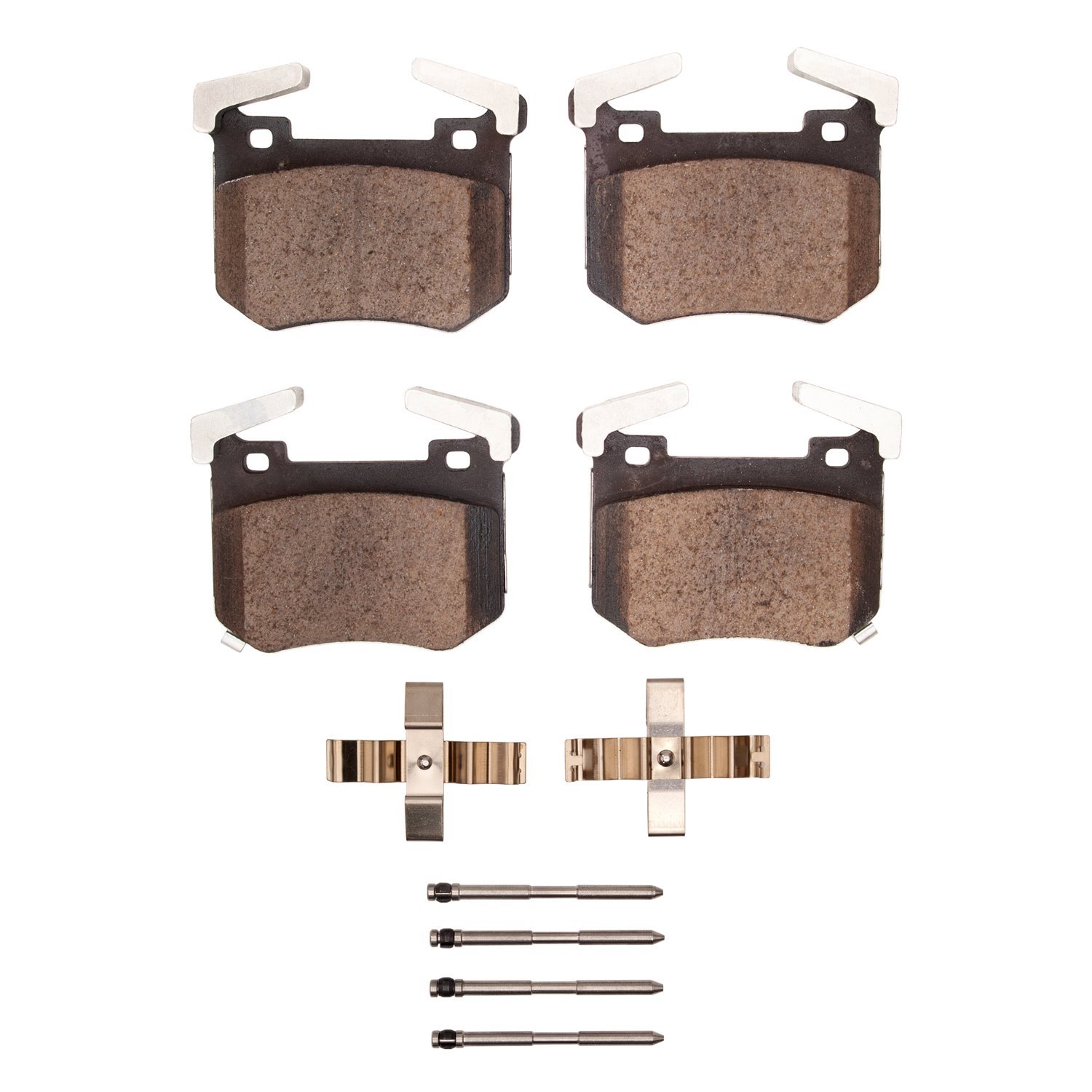 1311-2144-01 3000-Series Semi-Metallic Brake Pads & Hardware Kit, Fits Select Kia/Hyundai/Genesis, Position: Rear