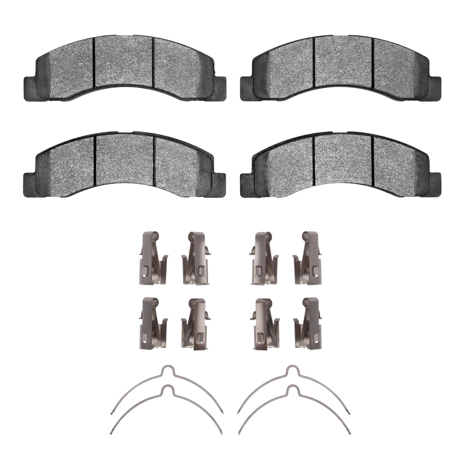 1400-0756-01 Ultimate-Duty Brake Pads & Hardware Kit, 1999-2005 Ford/Lincoln/Mercury/Mazda, Position: Front