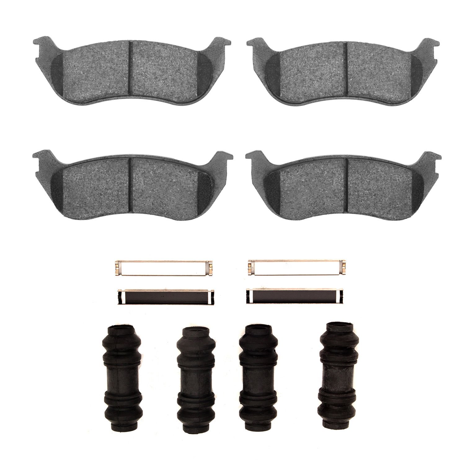 1400-0881-01 Ultimate-Duty Brake Pads & Hardware Kit, 2002-2005 Ford/Lincoln/Mercury/Mazda, Position: Rear