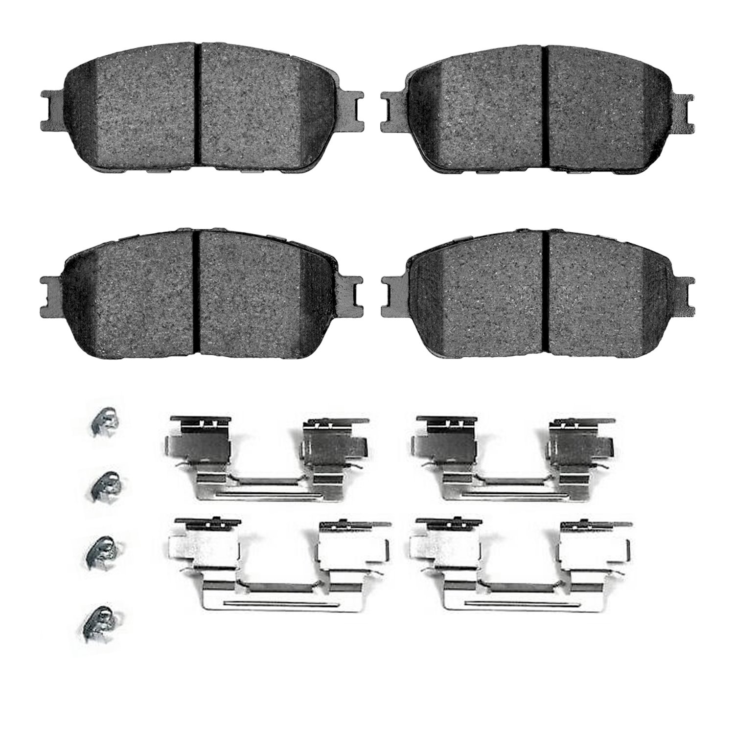 1400-0906-11 Ultimate-Duty Brake Pads & Hardware Kit, 2004-2010 Lexus/Toyota/Scion, Position: Front