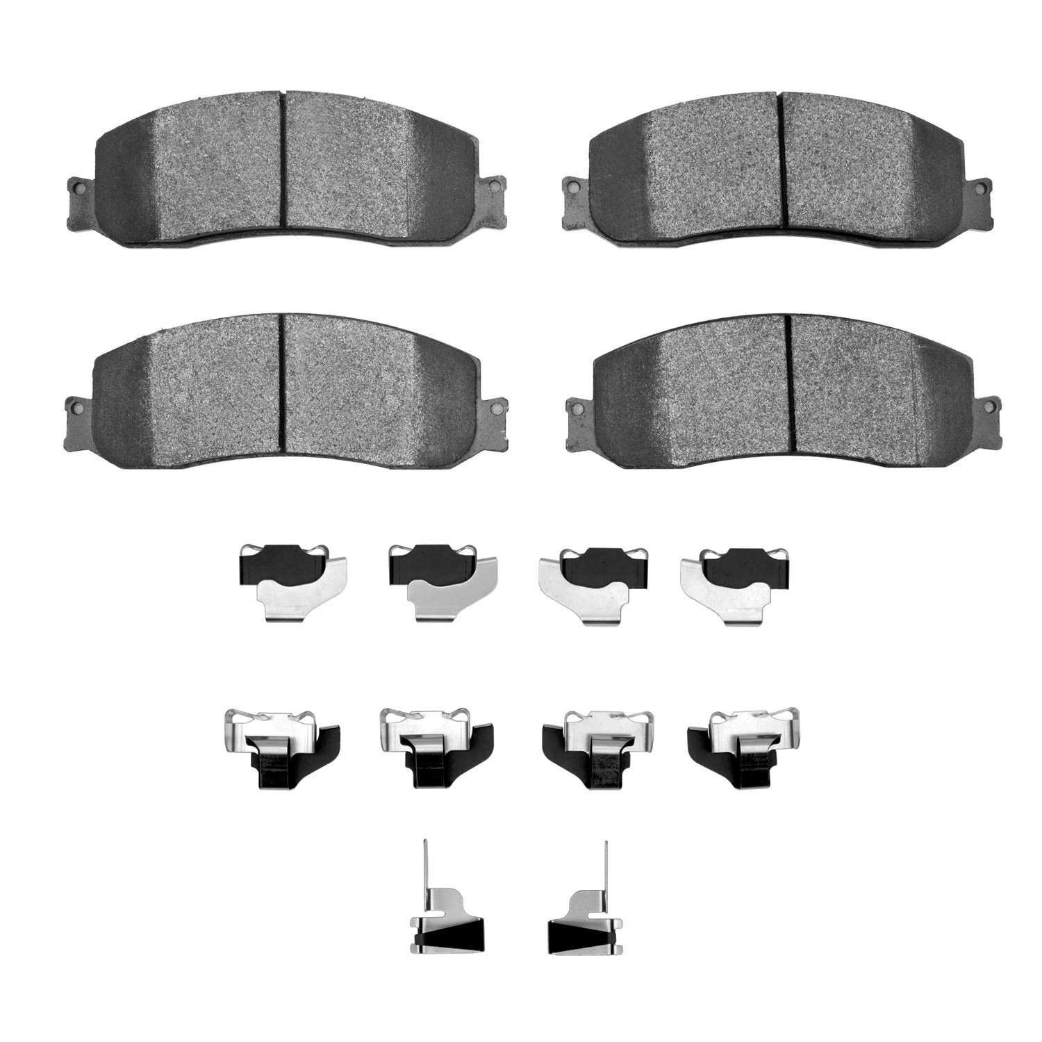 1400-1333-01 Ultimate-Duty Brake Pads & Hardware Kit, 2010-2012 Ford/Lincoln/Mercury/Mazda, Position: Front