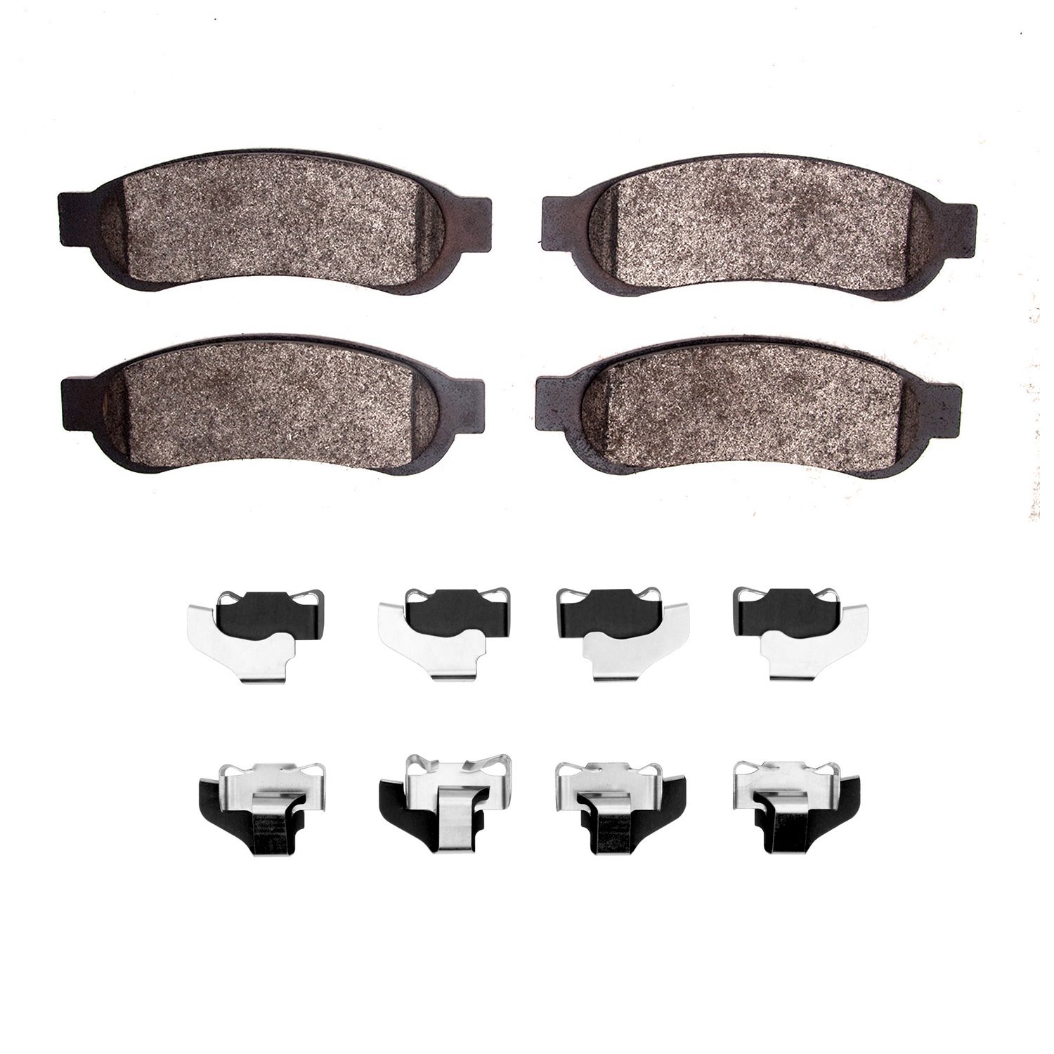 1400-1334-02 Ultimate-Duty Brake Pads & Hardware Kit, 2010-2012 Ford/Lincoln/Mercury/Mazda, Position: Rear