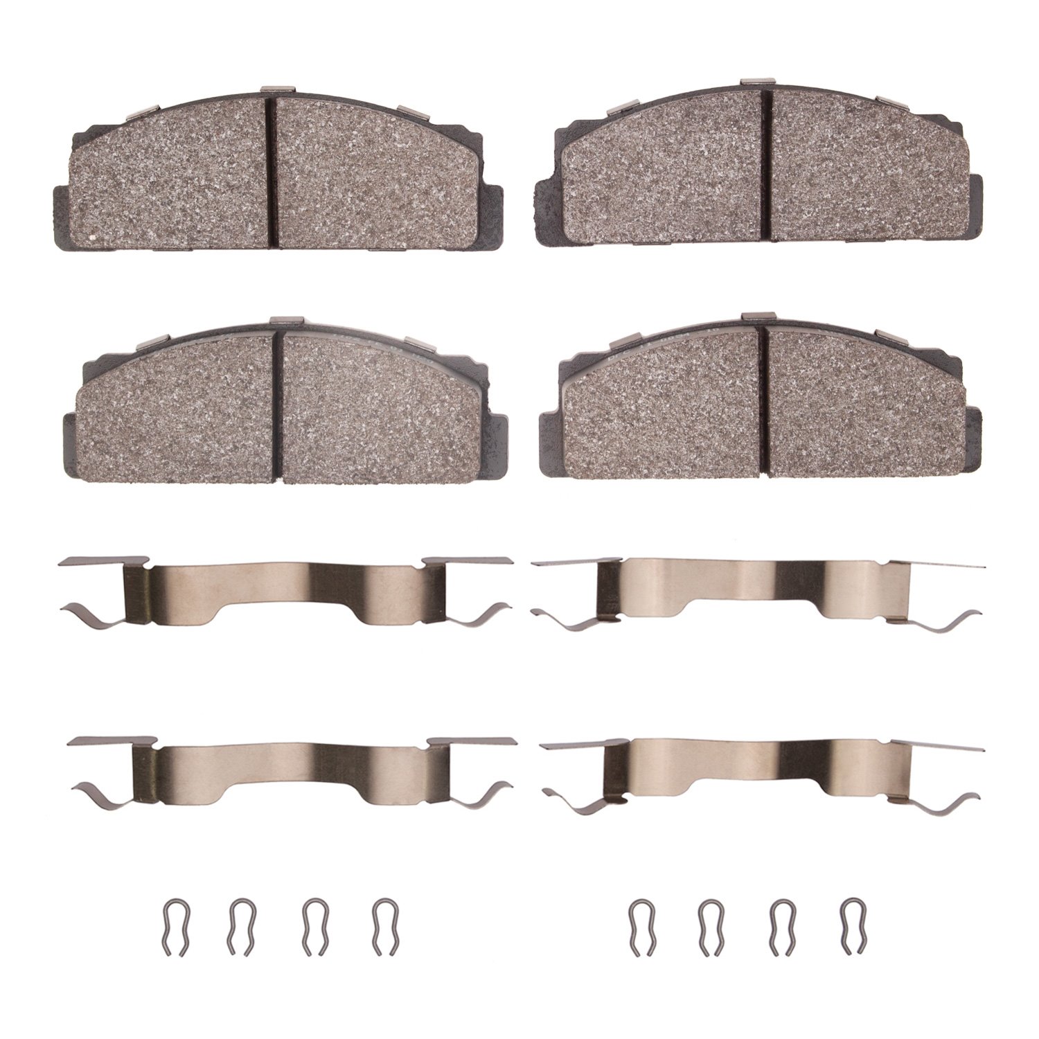 1551-0054-11 5000 Advanced Semi-Metallic Brake Pads & Hardware Kit, 1968-1992 Multiple Makes/Models, Position: Front
