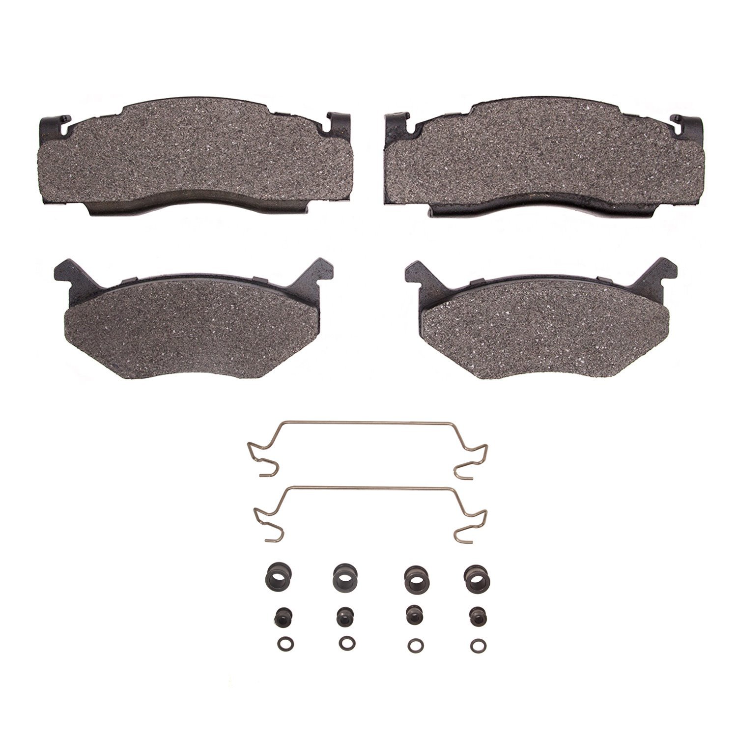 1551-0084-02 5000 Advanced Semi-Metallic Brake Pads & Hardware Kit, 1975-1975 Mopar, Position: Front