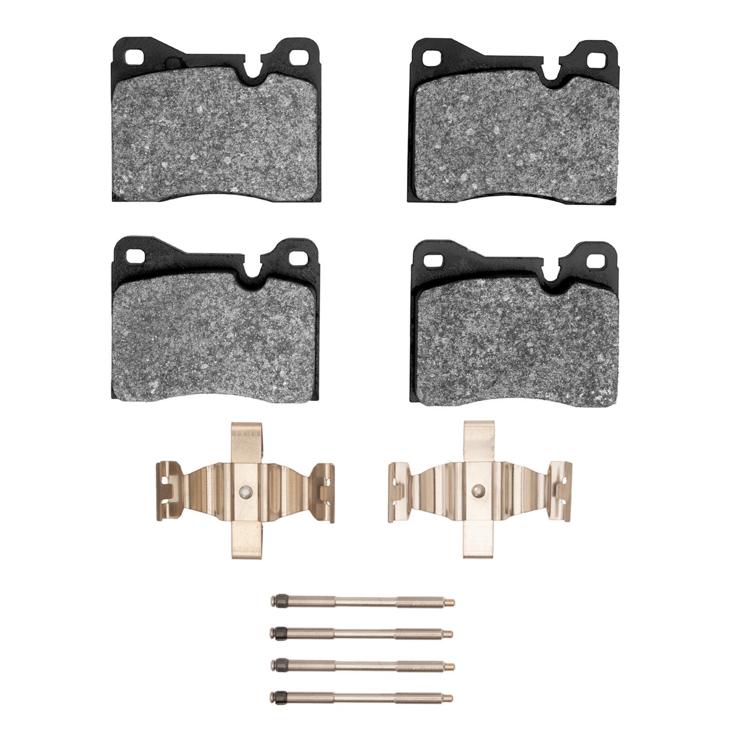 1551-0163-02 5000 Advanced Low-Metallic Brake Pads & Hardware Kit, 1987-1988 BMW, Position: Front