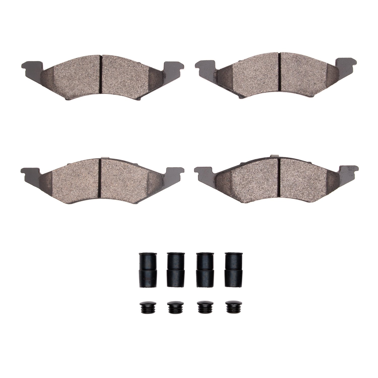 1551-0179-02 5000 Advanced Semi-Metallic Brake Pads & Hardware Kit, 1983-1983 Ford/Lincoln/Mercury/Mazda, Position: Front