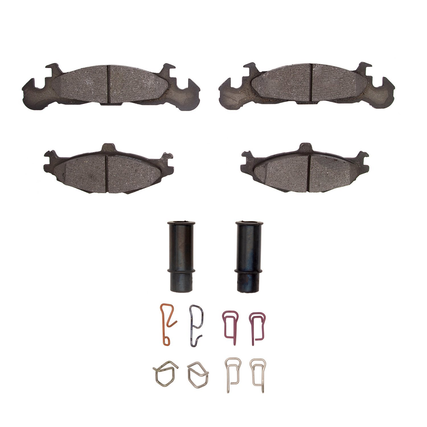 1551-0219-01 5000 Advanced Semi-Metallic Brake Pads & Hardware Kit, 1984-1990 Mopar, Position: Front