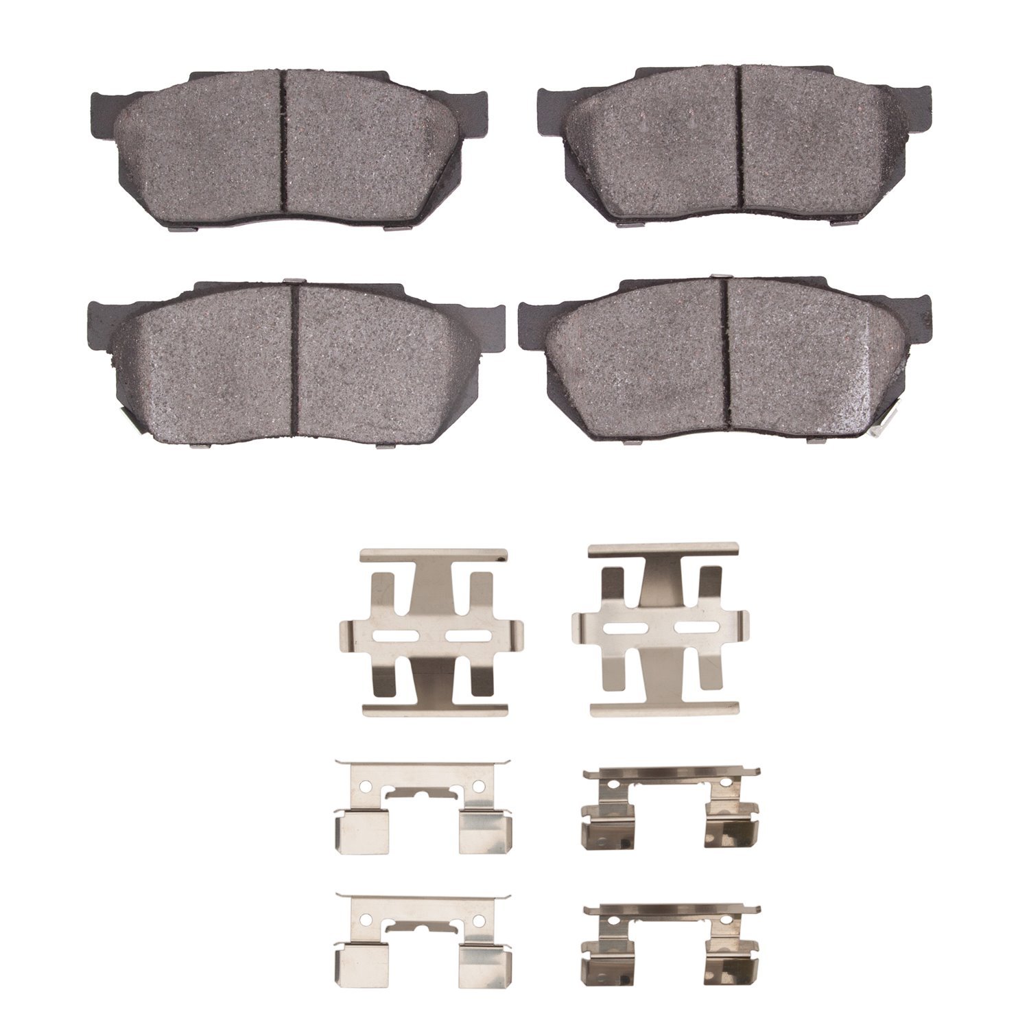 1551-0256-01 5000 Advanced Semi-Metallic Brake Pads & Hardware Kit, 1983-1987 Acura/Honda, Position: Front