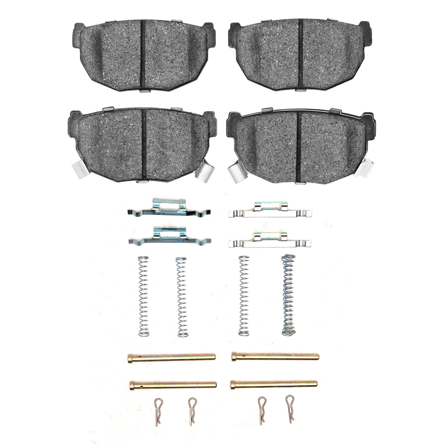 1551-0272-02 5000 Advanced Ceramic Brake Pads & Hardware Kit, 1981-1998 Infiniti/Nissan, Position: Rear