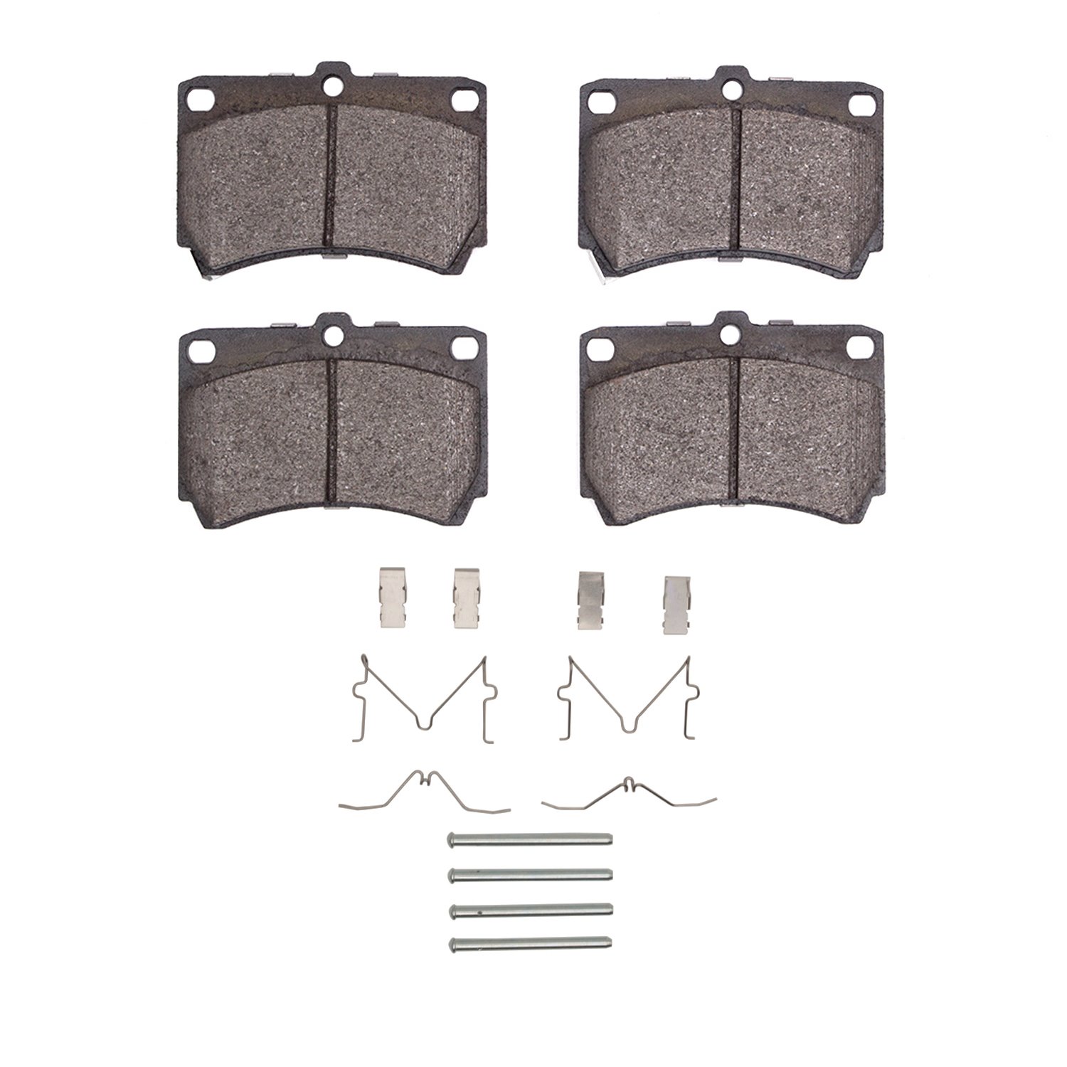 1551-0319-01 5000 Advanced Semi-Metallic Brake Pads & Hardware Kit, 1986-1994 Ford/Lincoln/Mercury/Mazda, Position: Front