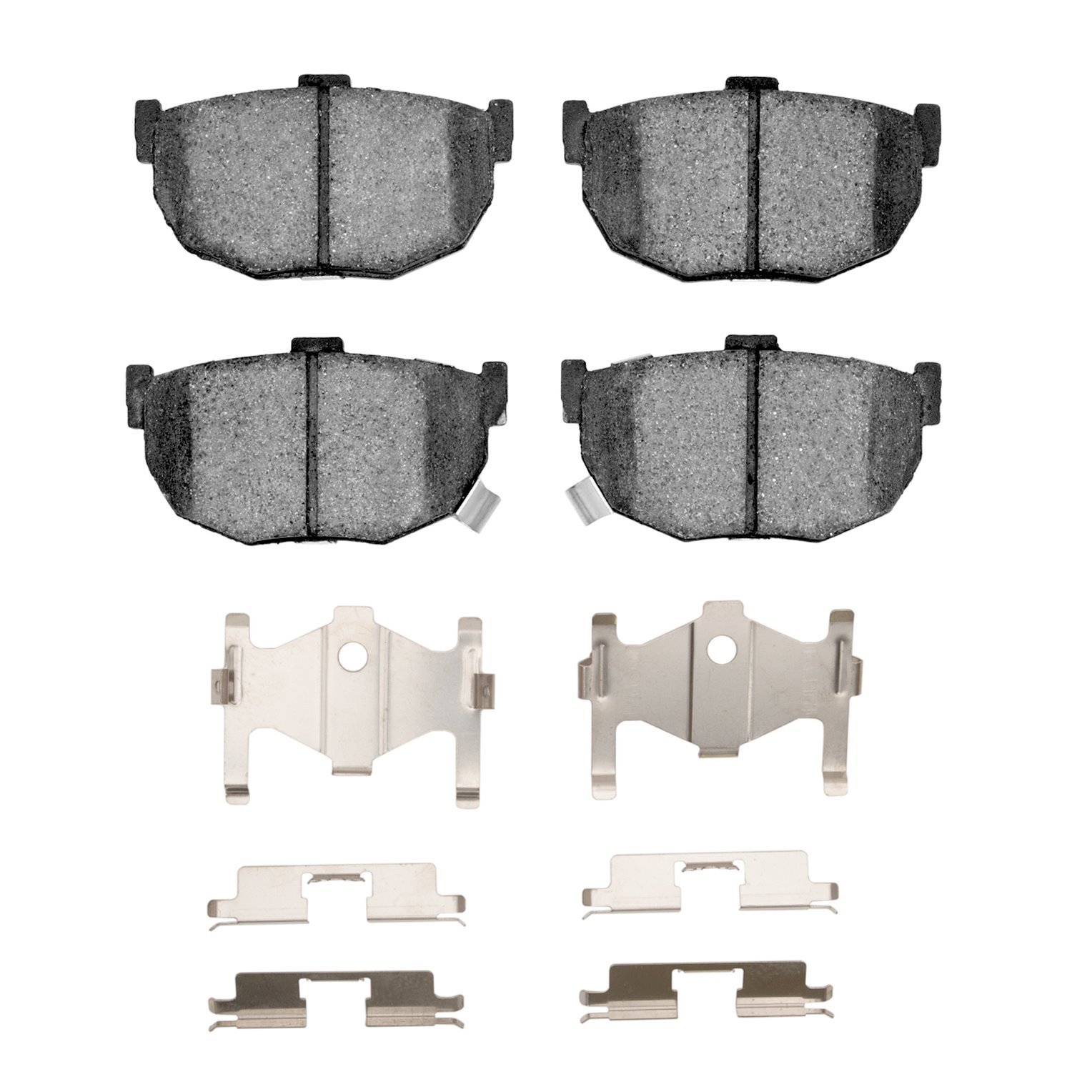1551-0323-02 5000 Advanced Ceramic Brake Pads & Hardware Kit, 1984-1984 Infiniti/Nissan, Position: Rear