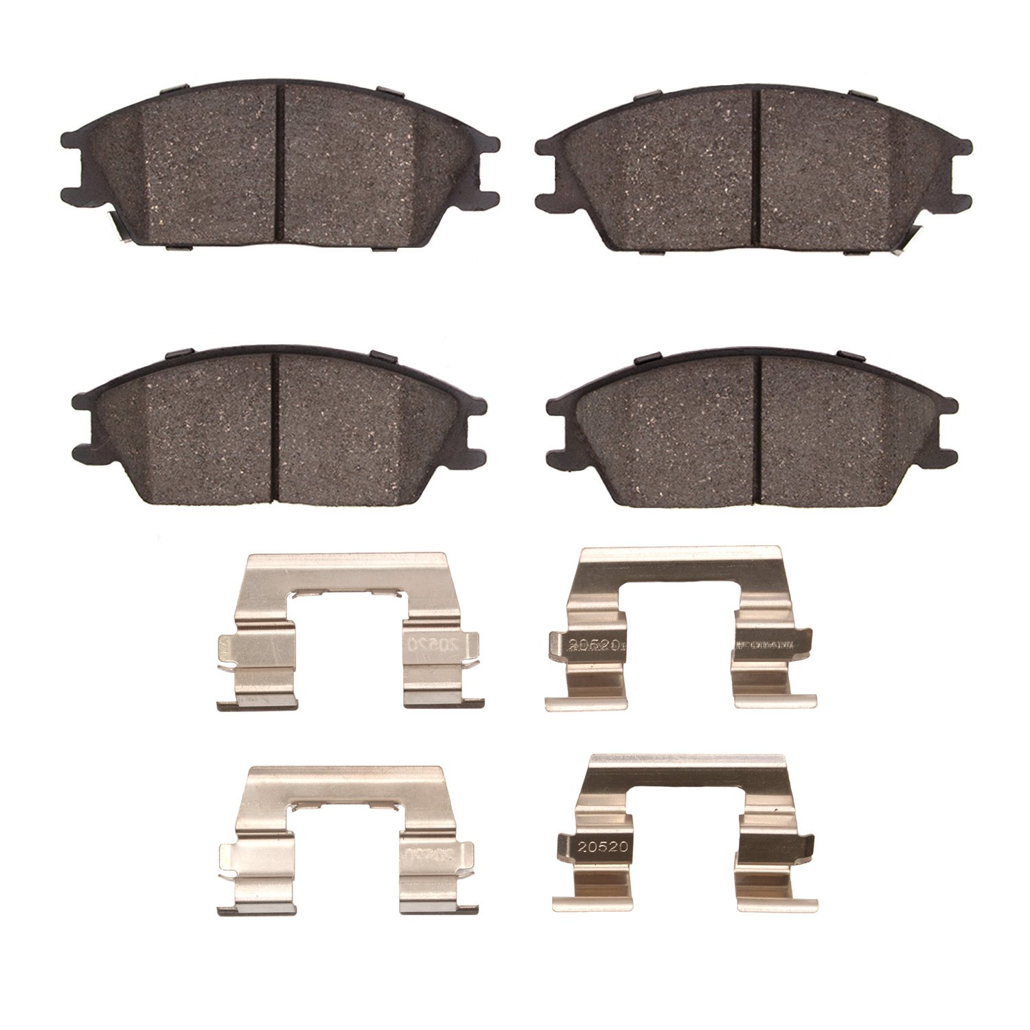 1551-0440-01 5000 Advanced Ceramic Brake Pads & Hardware Kit, 2000-2006 Multiple Makes/Models, Position: Front