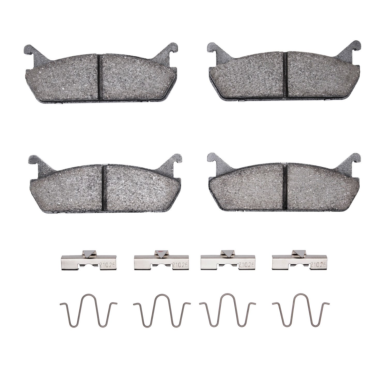 1551-0458-01 5000 Advanced Ceramic Brake Pads & Hardware Kit, 1990-1996 Ford/Lincoln/Mercury/Mazda, Position: Rear