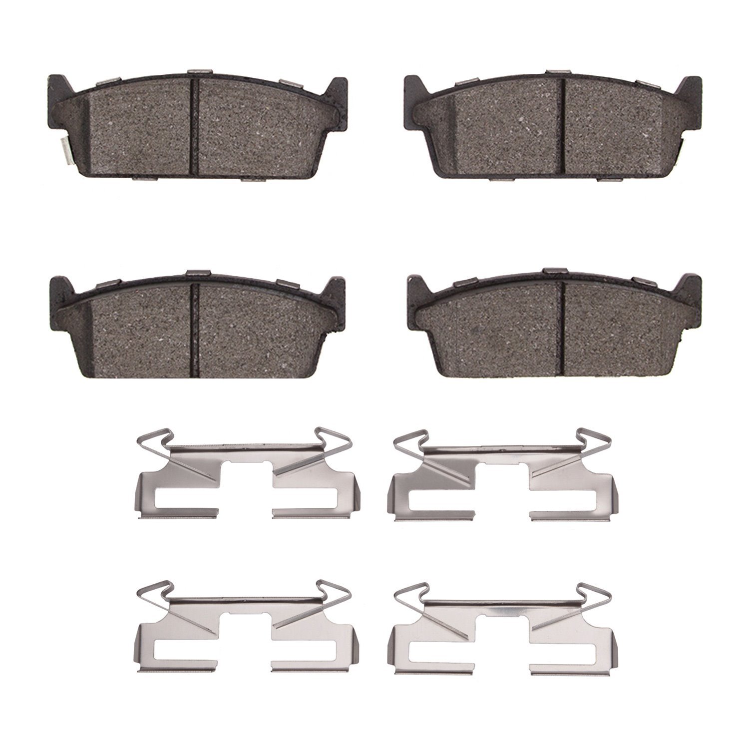 1551-0479-01 5000 Advanced Ceramic Brake Pads & Hardware Kit, 1990-1992 Infiniti/Nissan, Position: Rear
