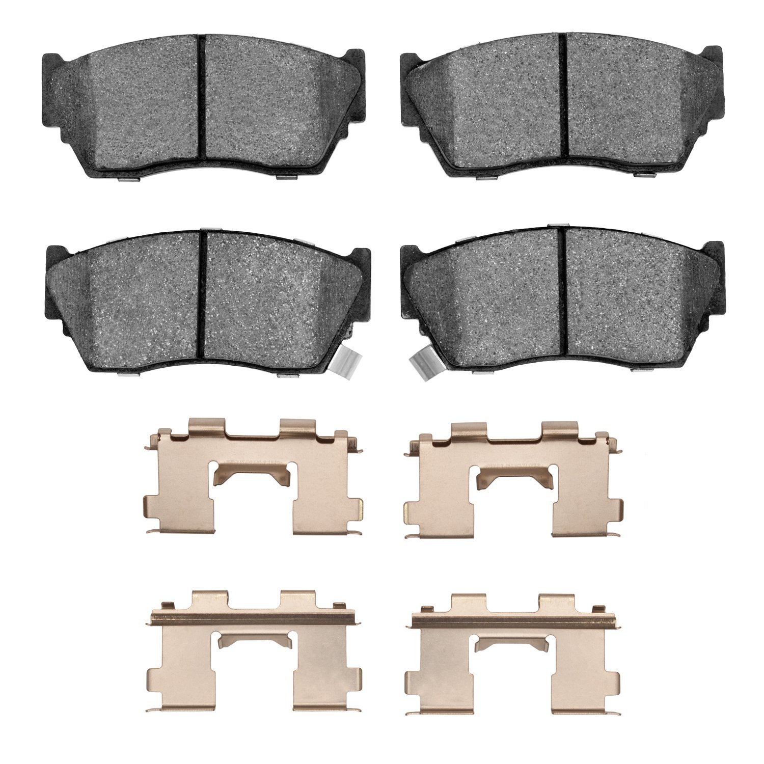 1551-0510-01 5000 Advanced Semi-Metallic Brake Pads & Hardware Kit, 1991-2017 Infiniti/Nissan, Position: Front