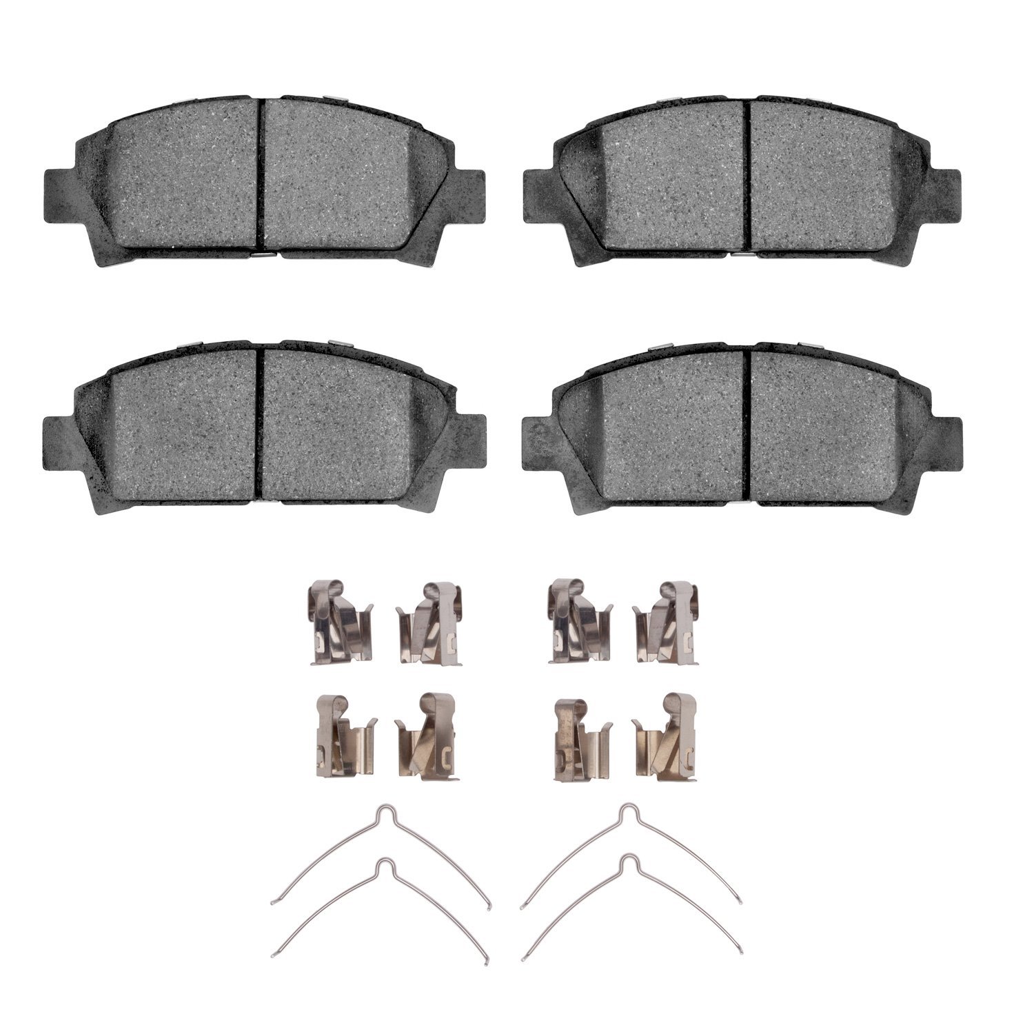 1551-0582-01 5000 Advanced Semi-Metallic Brake Pads & Hardware Kit, 1992-1995 Lexus/Toyota/Scion, Position: Front