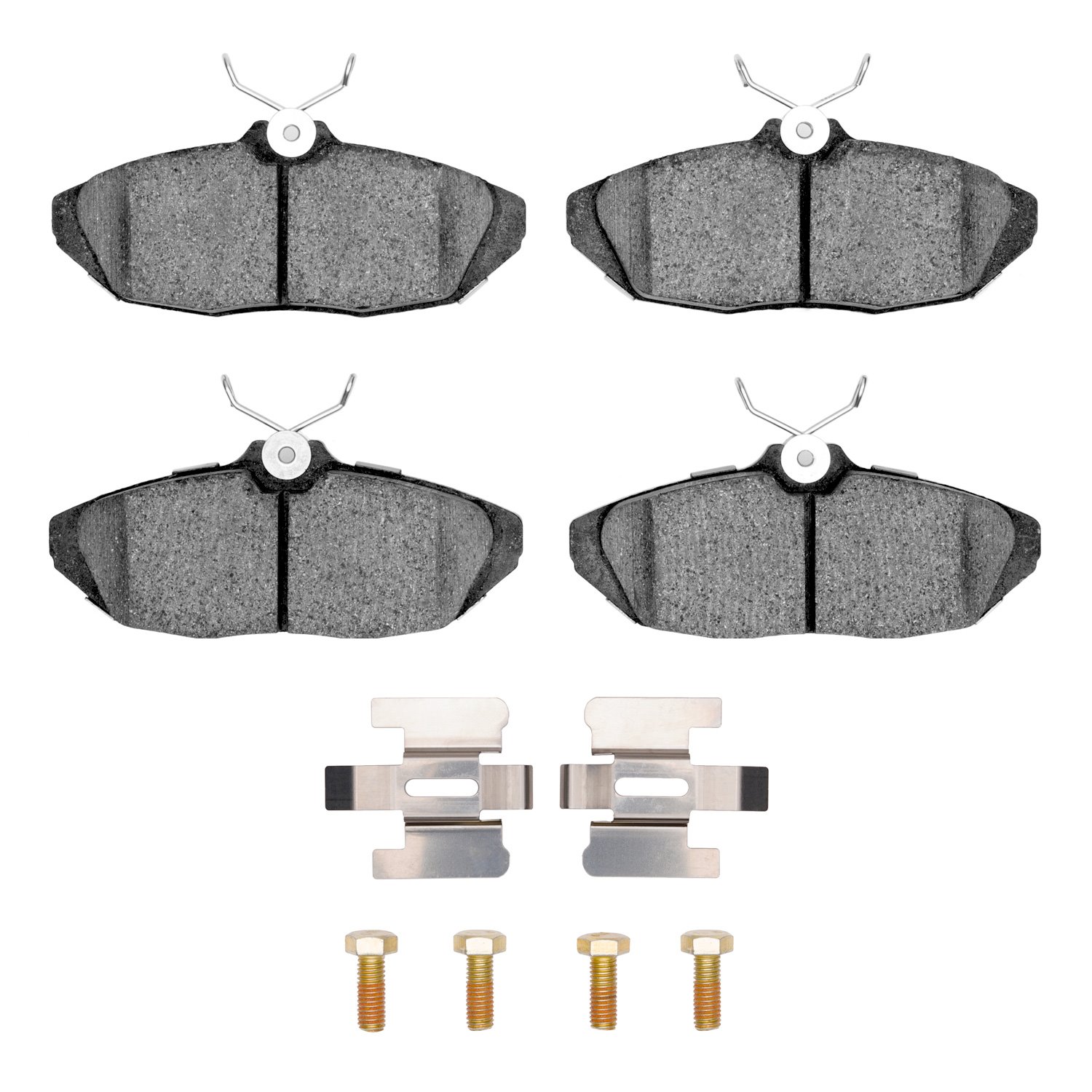 1551-0599-01 5000 Advanced Semi-Metallic Brake Pads & Hardware Kit, 1993-1998 Ford/Lincoln/Mercury/Mazda, Position: Rear