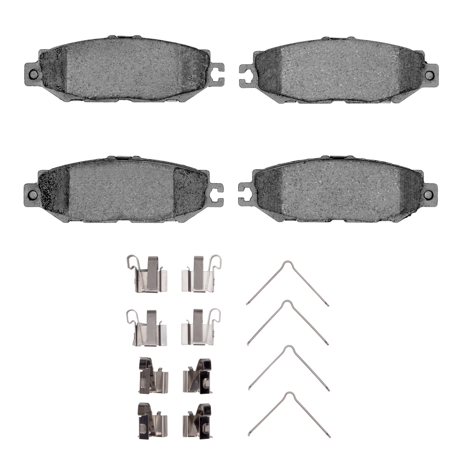 1551-0613-01 5000 Advanced Ceramic Brake Pads & Hardware Kit, 1993-2000 Lexus/Toyota/Scion, Position: Rear