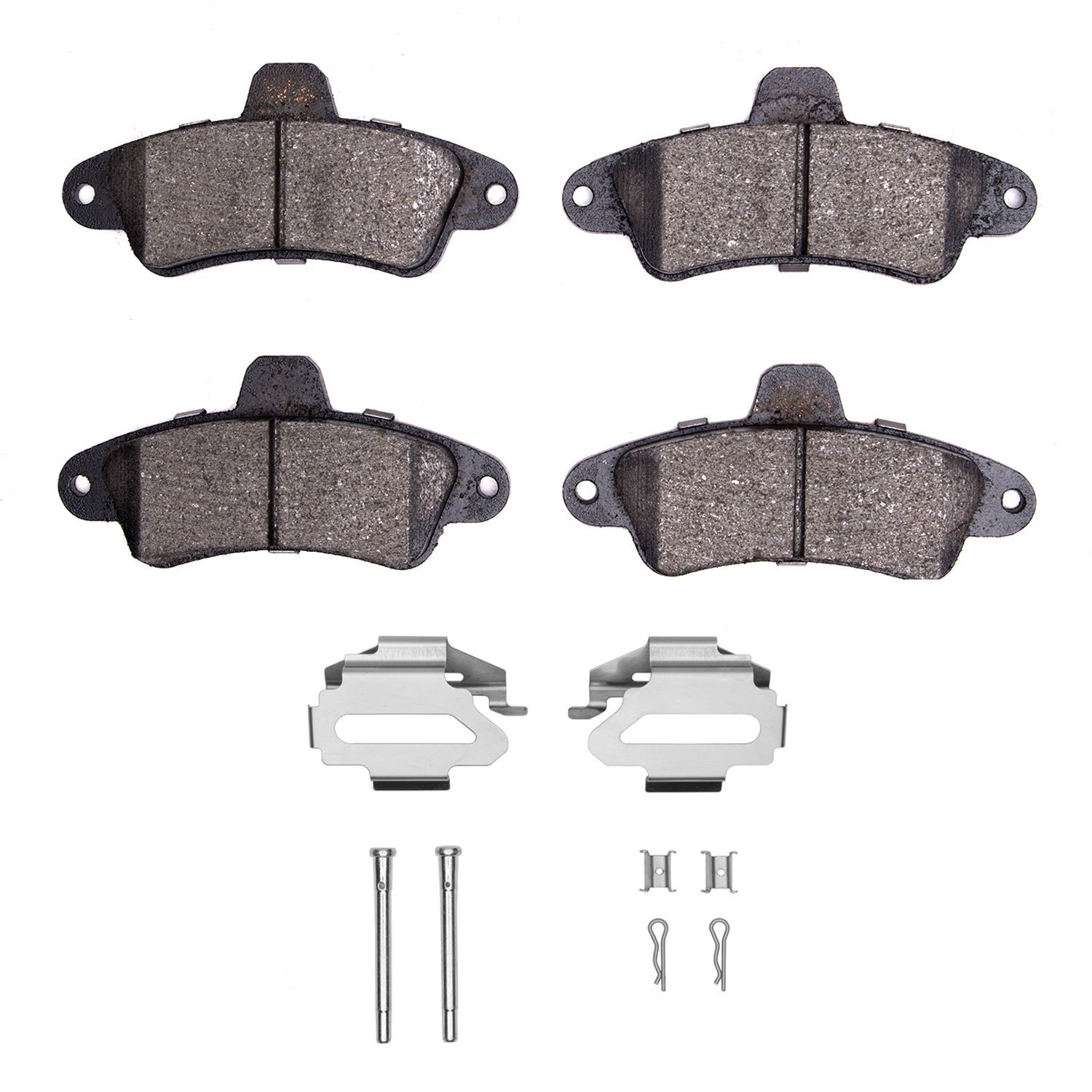 1551-0661-01 5000 Advanced Low-Metallic Brake Pads & Hardware Kit, 1995-2000 Ford/Lincoln/Mercury/Mazda, Position: Rear