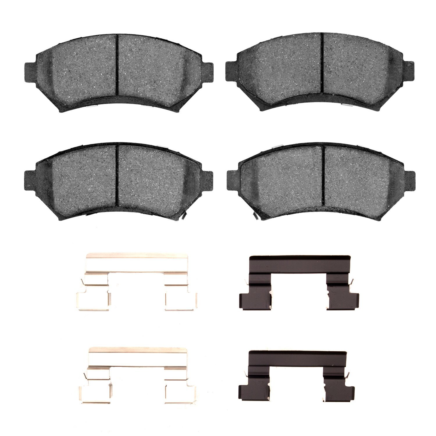 1551-0699-01 5000 Advanced Semi-Metallic Brake Pads & Hardware Kit, 1997-2005 GM, Position: Front
