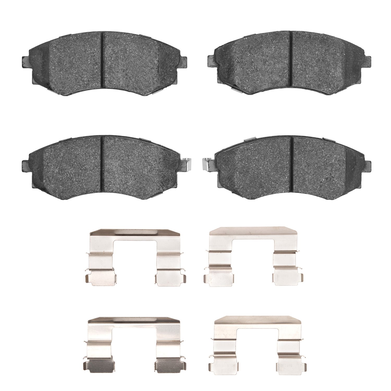 1551-0700-03 5000 Advanced Ceramic Brake Pads & Hardware Kit, 2005-2006 Kia/Hyundai/Genesis, Position: Front