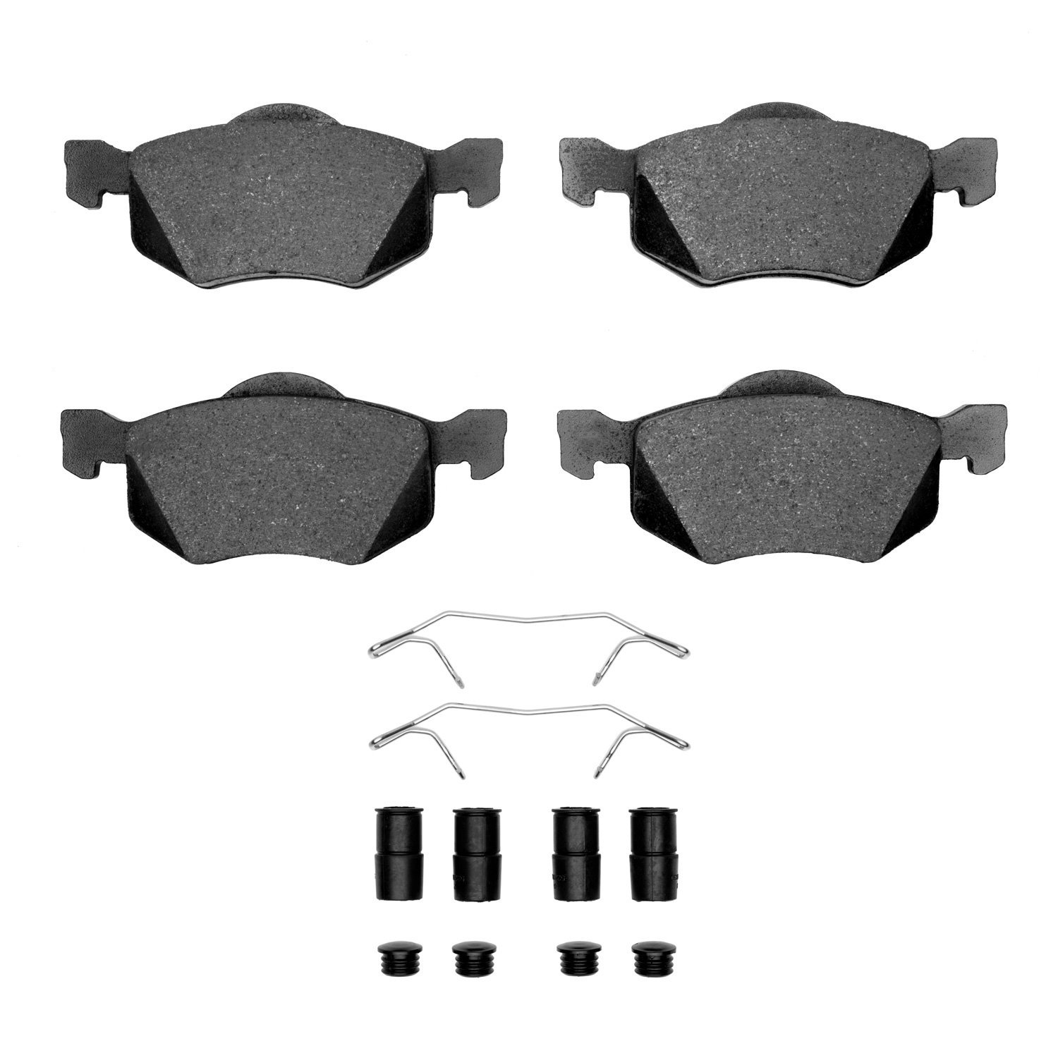 1551-0843-01 5000 Advanced Ceramic Brake Pads & Hardware Kit, 2005-2007 Ford/Lincoln/Mercury/Mazda, Position: Front