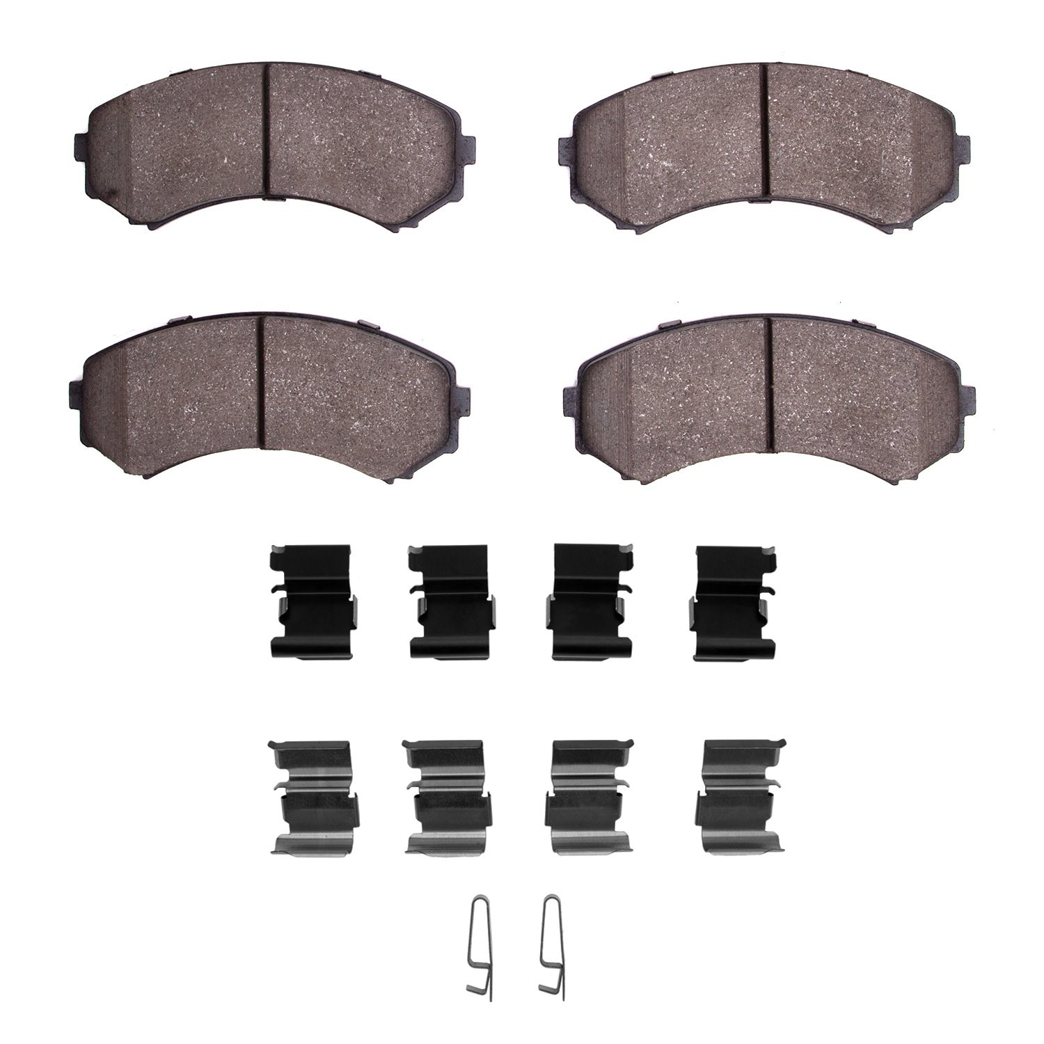 1551-0867-01 5000 Advanced Ceramic Brake Pads & Hardware Kit, 2000-2011 Multiple Makes/Models, Position: Front