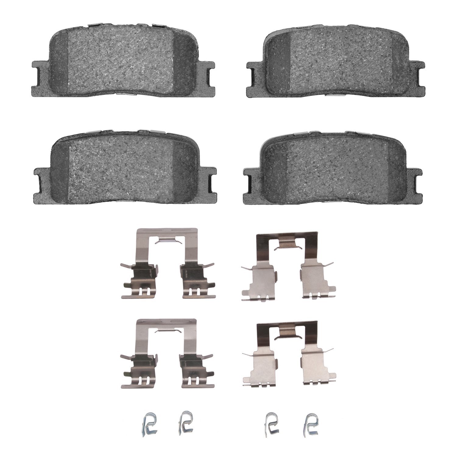 1551-0885-01 5000 Advanced Ceramic Brake Pads & Hardware Kit, 2002-2006 Lexus/Toyota/Scion, Position: Rear