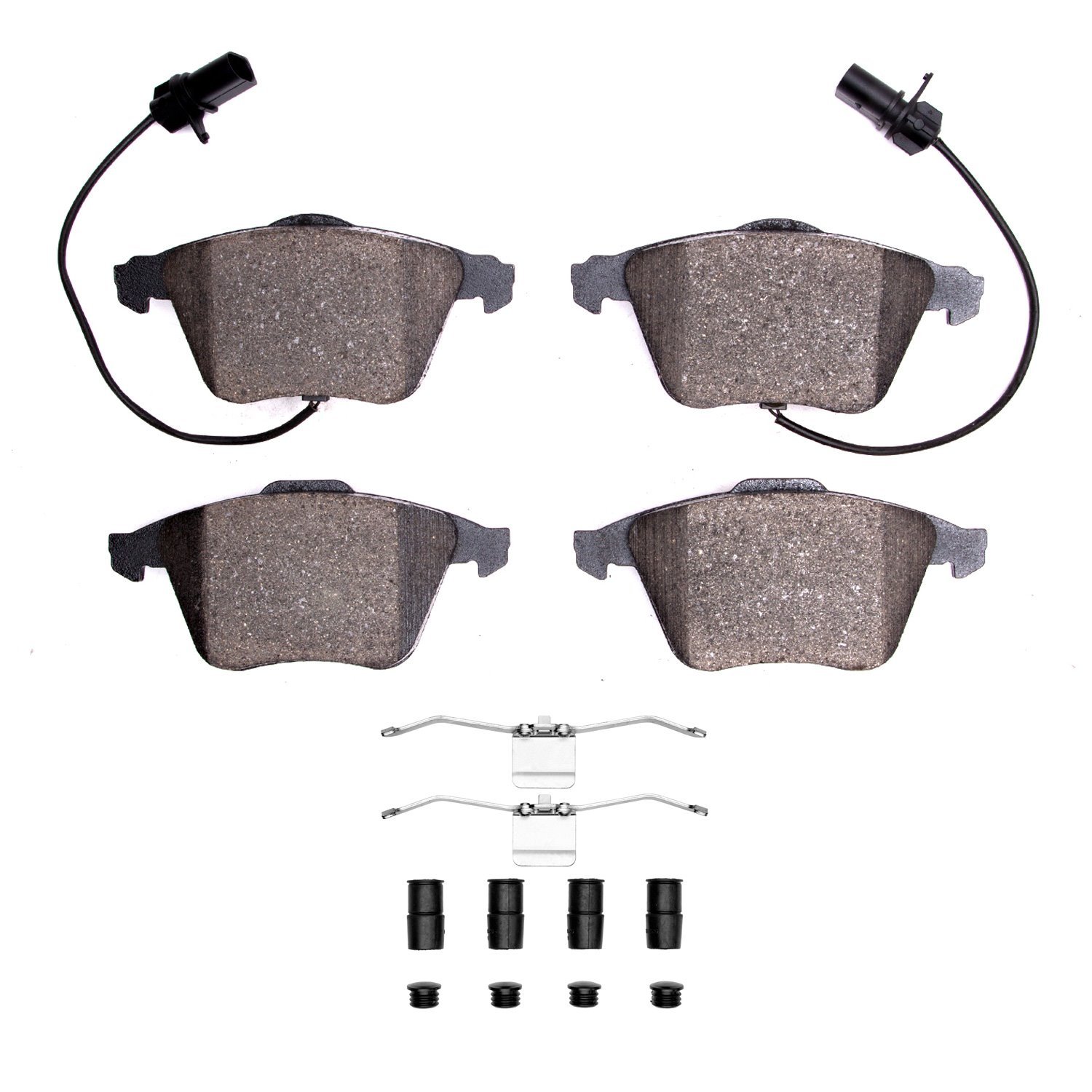 1551-0915-12 5000 Advanced Low-Metallic Brake Pads & Hardware Kit, 2000-2009 Audi/Volkswagen, Position: Front