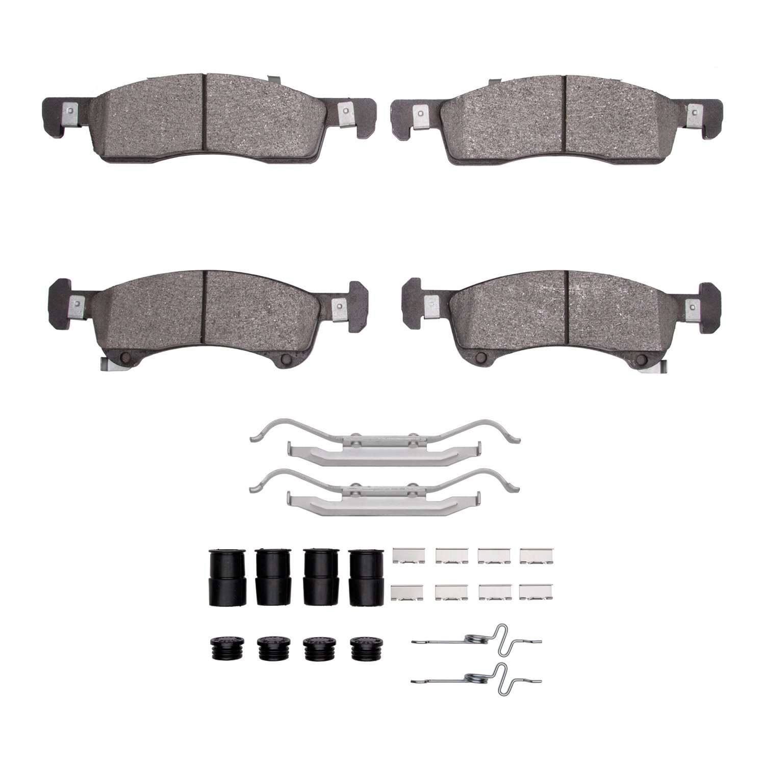1551-0934-01 5000 Advanced Semi-Metallic Brake Pads & Hardware Kit, 2002-2006 Ford/Lincoln/Mercury/Mazda, Position: Front