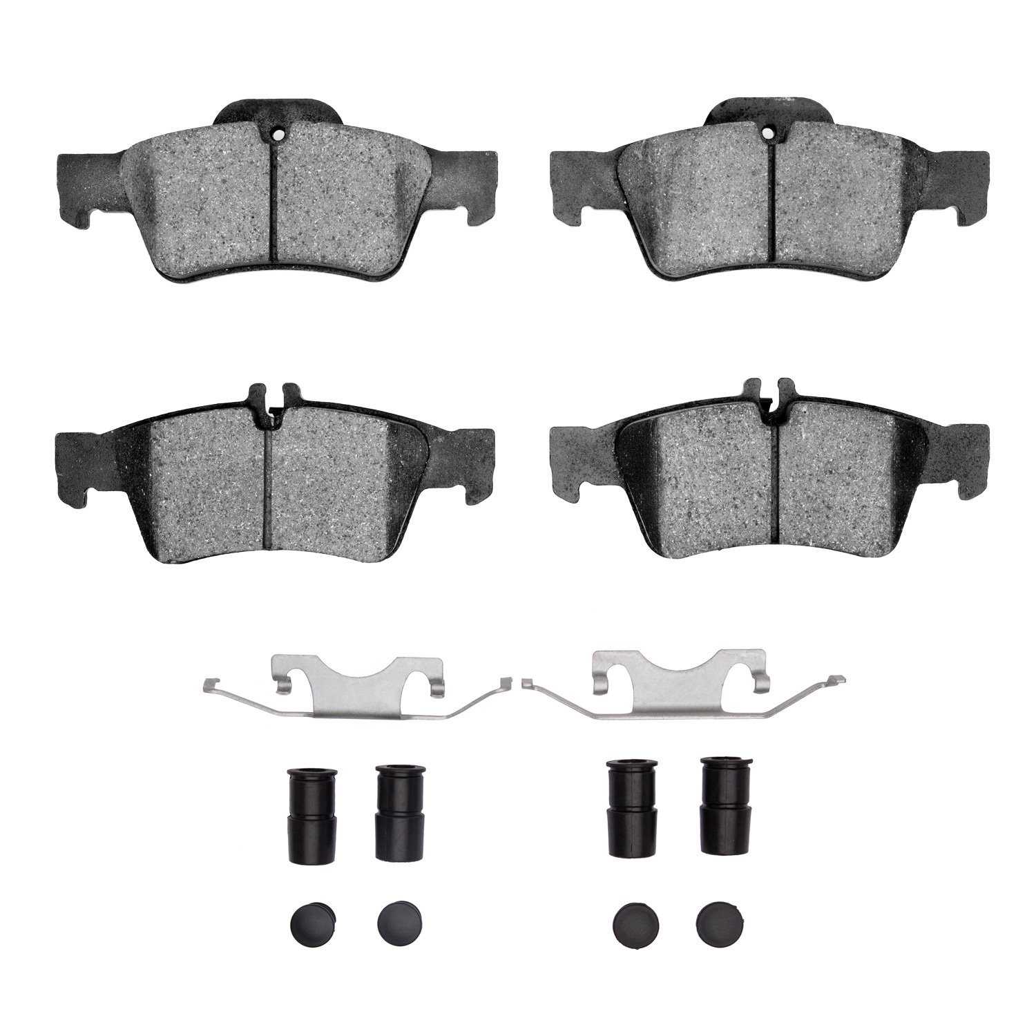1551-0986-01 5000 Advanced Ceramic Brake Pads & Hardware Kit, 2009-2018 Mercedes-Benz, Position: Rear