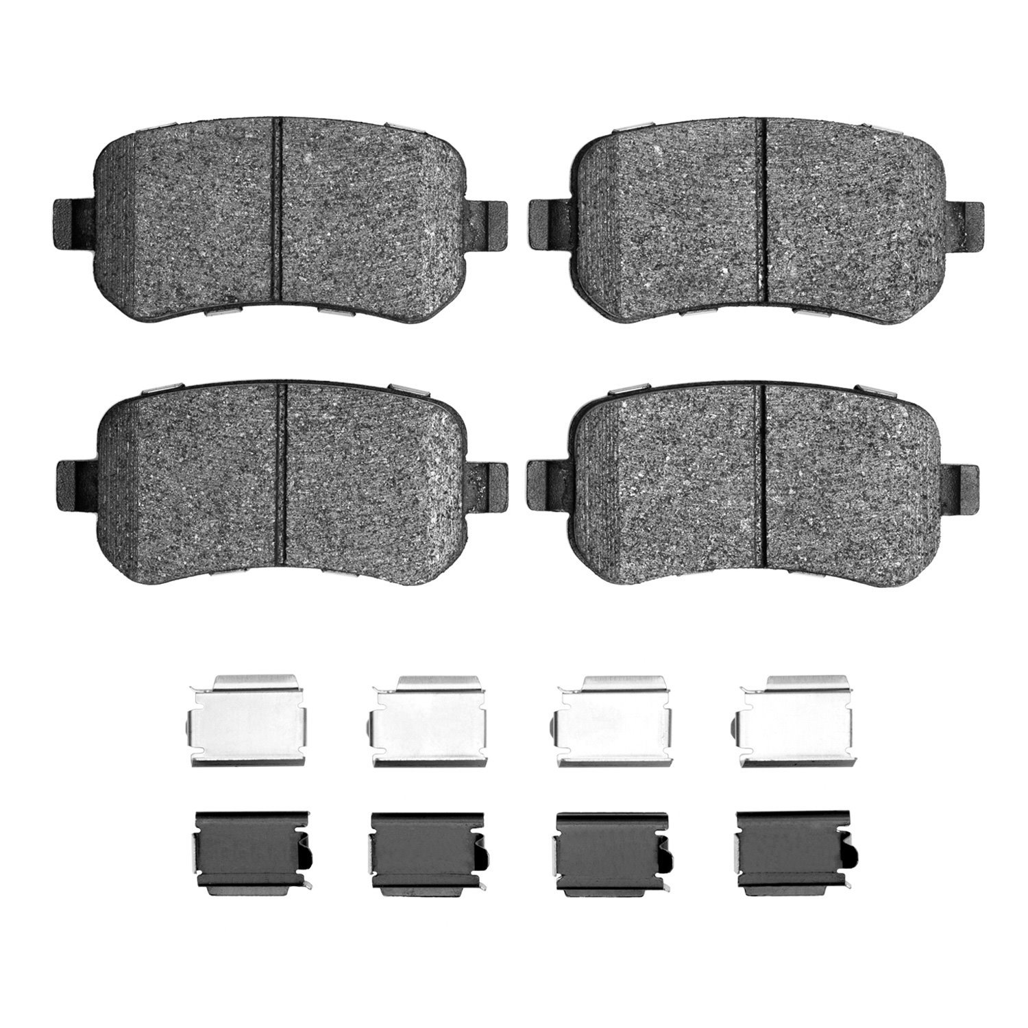 1551-1021-01 5000 Advanced Ceramic Brake Pads & Hardware Kit, 2004-2007 Ford/Lincoln/Mercury/Mazda, Position: Rear