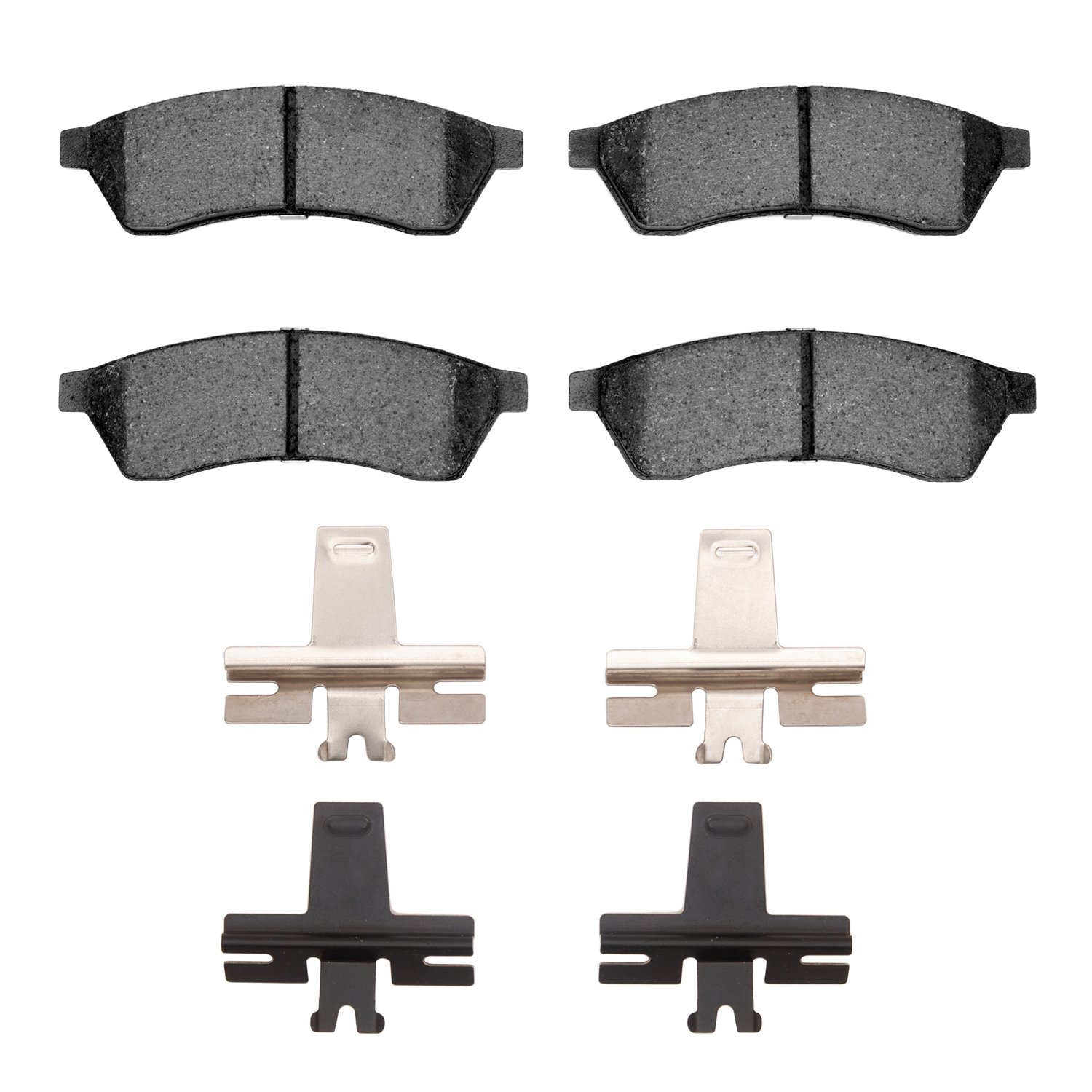 1551-1030-01 5000 Advanced Ceramic Brake Pads & Hardware Kit, 2004-2010 Multiple Makes/Models, Position: Rear