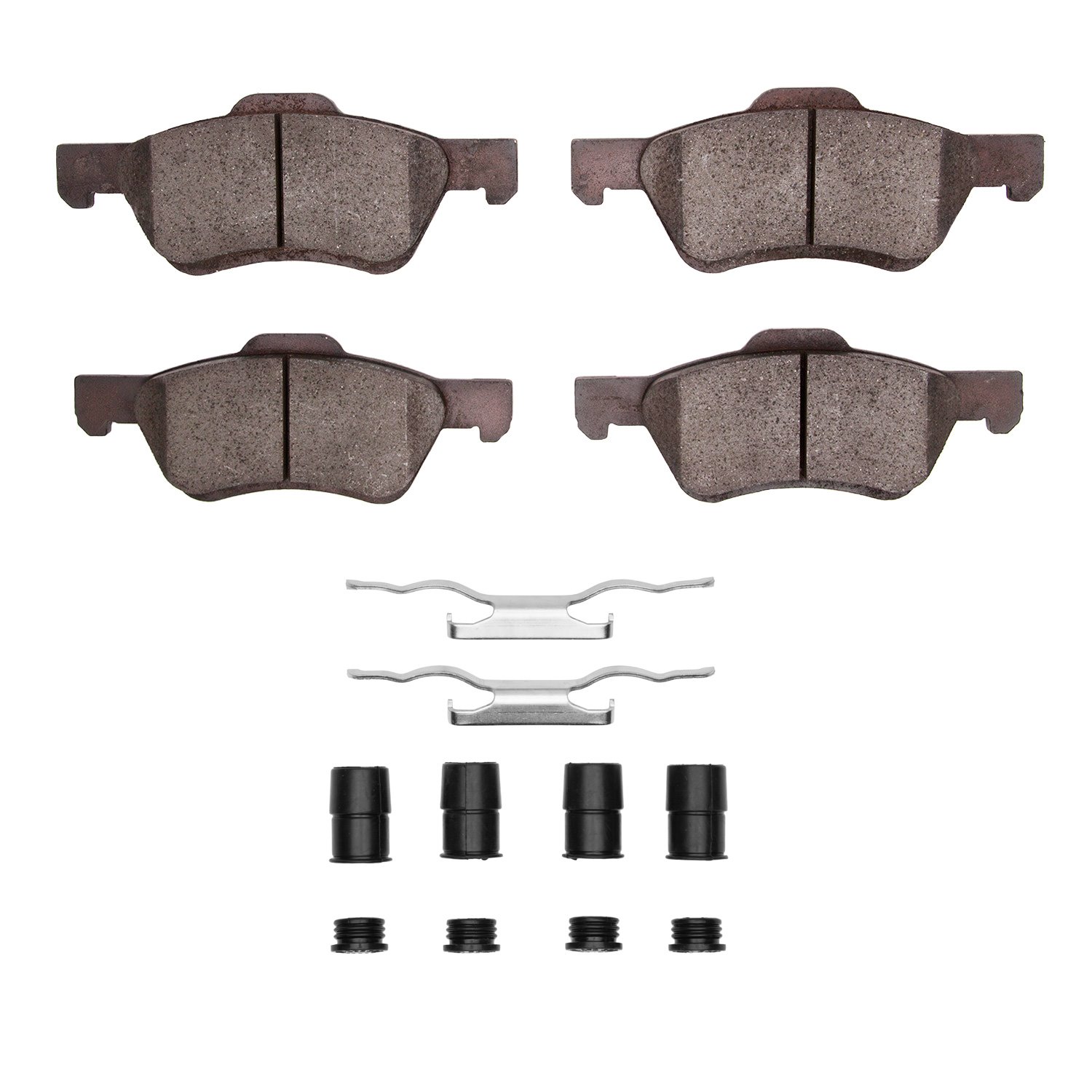 1551-1047-11 5000 Advanced Ceramic Brake Pads & Hardware Kit, 2008-2012 Ford/Lincoln/Mercury/Mazda, Position: Front