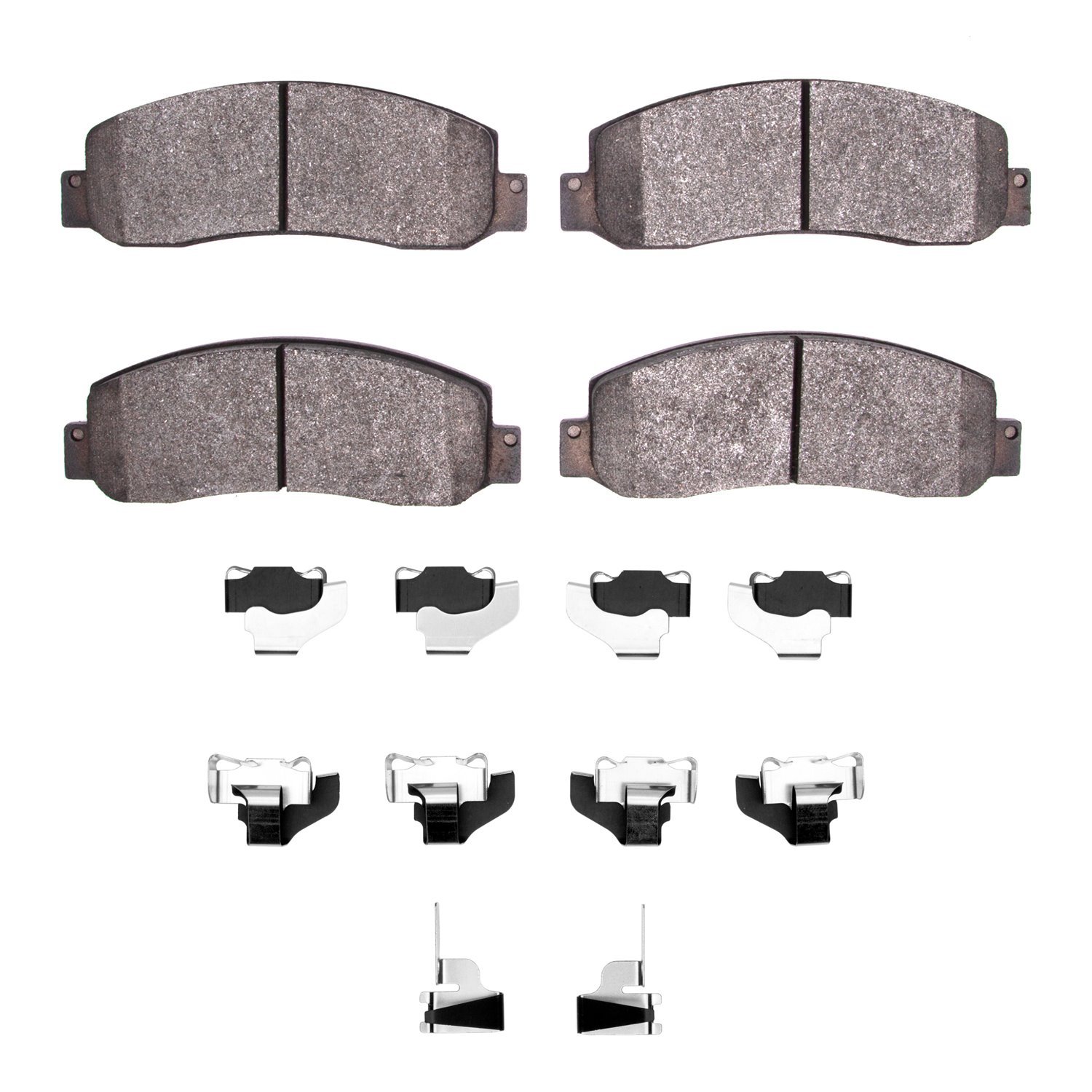 1551-1069-01 5000 Advanced Semi-Metallic Brake Pads & Hardware Kit, 2005-2012 Ford/Lincoln/Mercury/Mazda, Position: Fr,Front