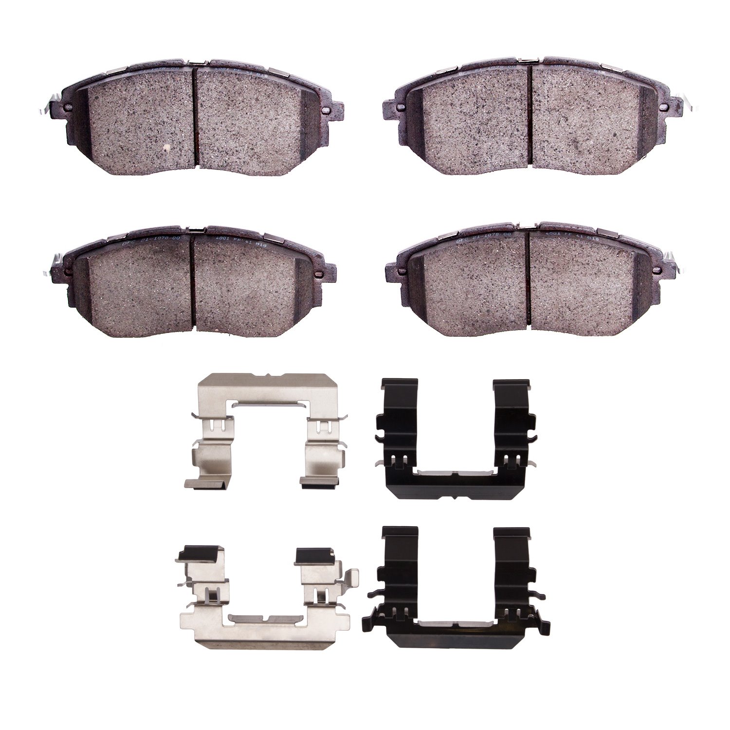 1551-1078-01 5000 Advanced Ceramic Brake Pads & Hardware Kit, 2005-2021 Subaru, Position: Front