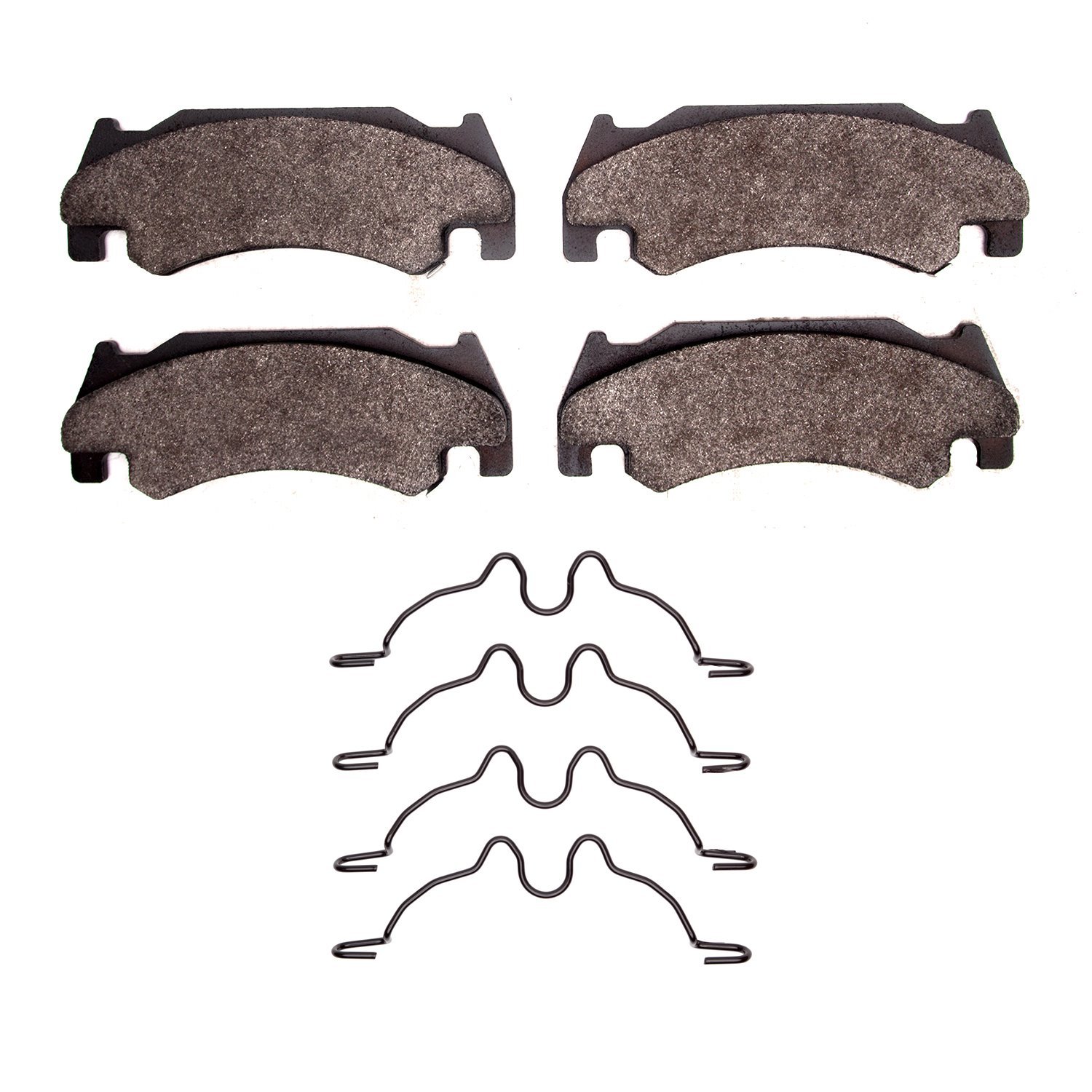 1551-1085-01 5000 Advanced Semi-Metallic Brake Pads & Hardware Kit, 2005-2006 Mopar, Position: Front