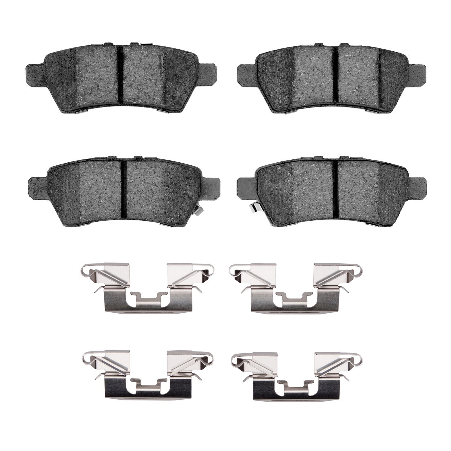 1551-1101-01 5000 Advanced Ceramic Brake Pads & Hardware Kit, 2005-2012 Infiniti/Nissan, Position: Rear