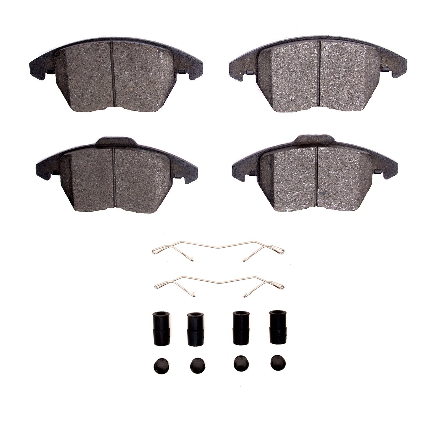 1551-1107-01 5000 Advanced Ceramic Brake Pads & Hardware Kit, 2005-2018 Audi/Volkswagen, Position: Front