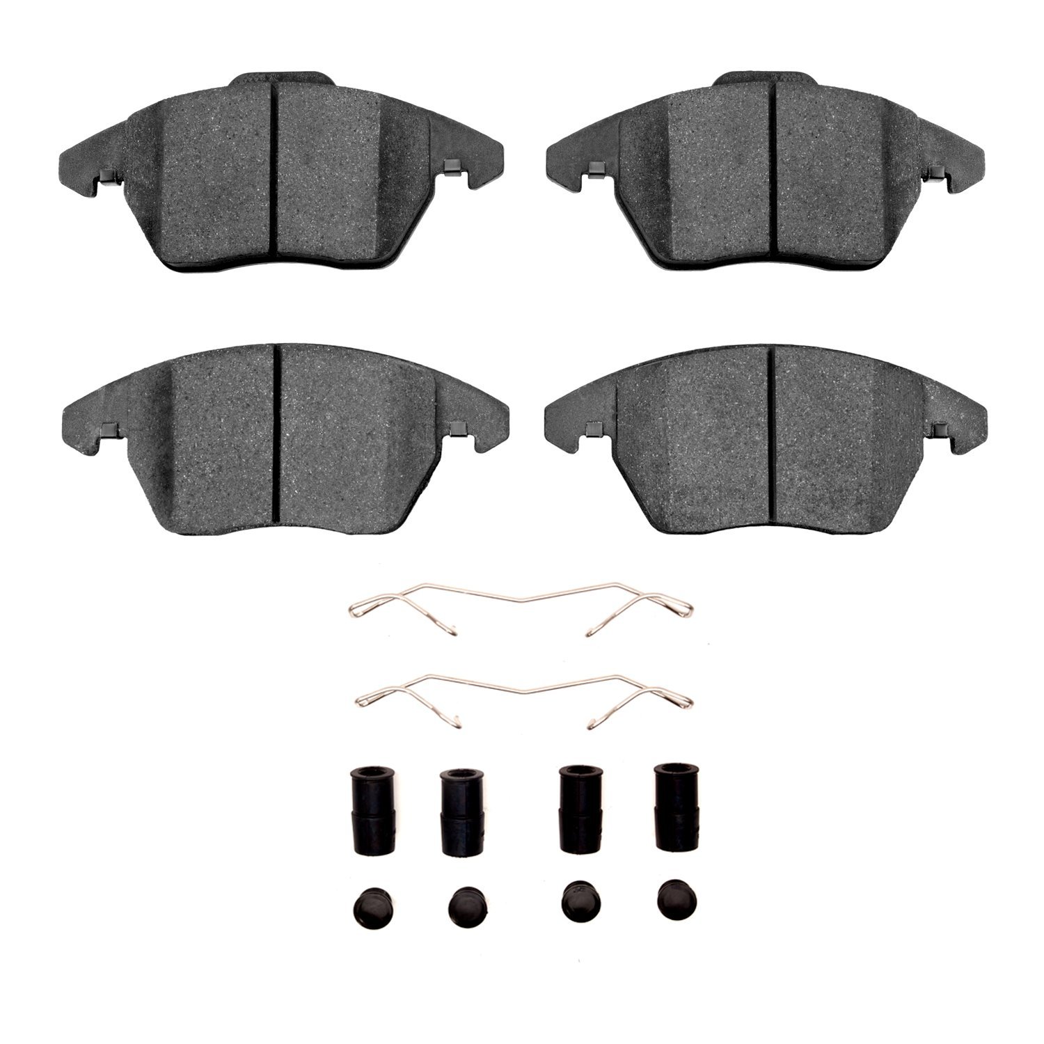 1551-1107-21 5000 Advanced Ceramic Brake Pads & Hardware Kit, 2005-2019 Audi/Volkswagen, Position: Front