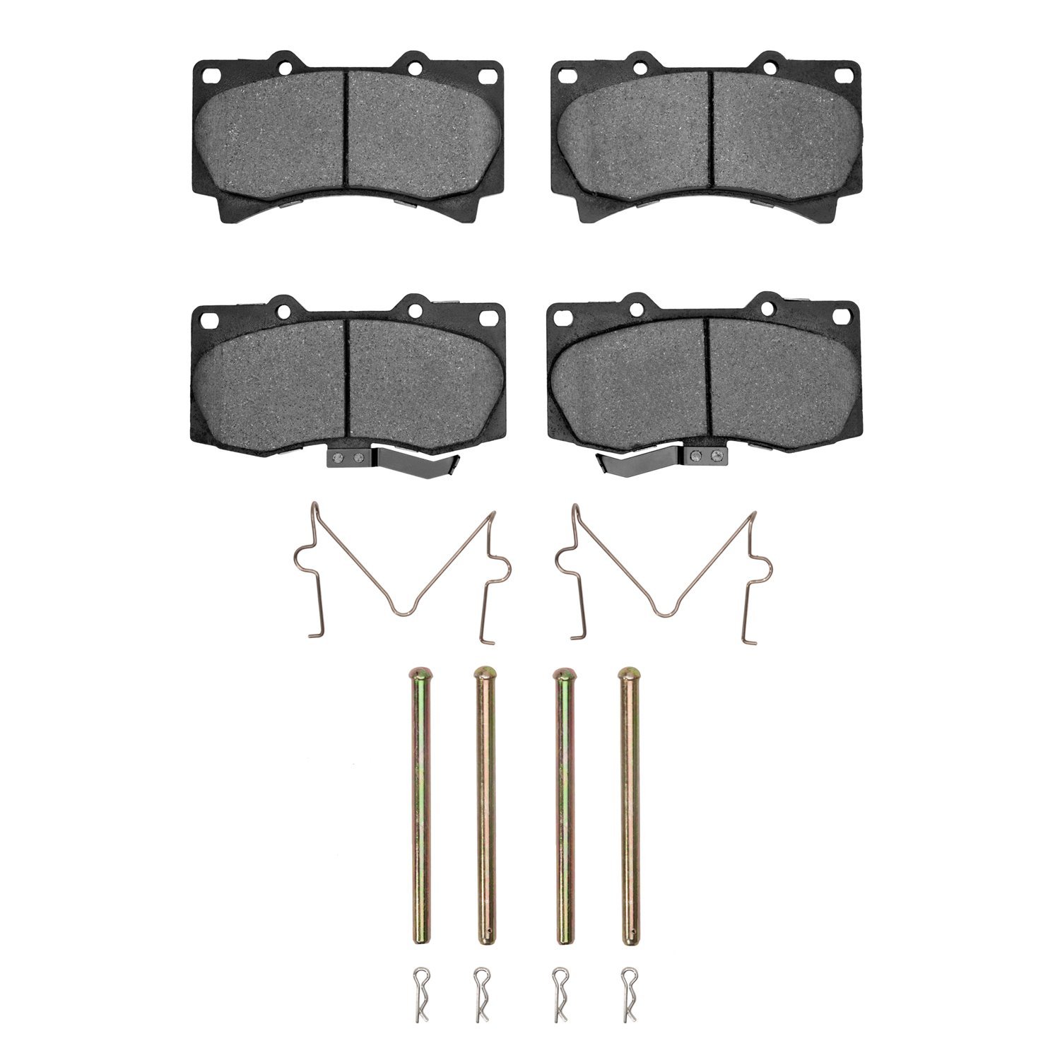 1551-1119-01 5000 Advanced Ceramic Brake Pads & Hardware Kit, 2006-2010 GM, Position: Front