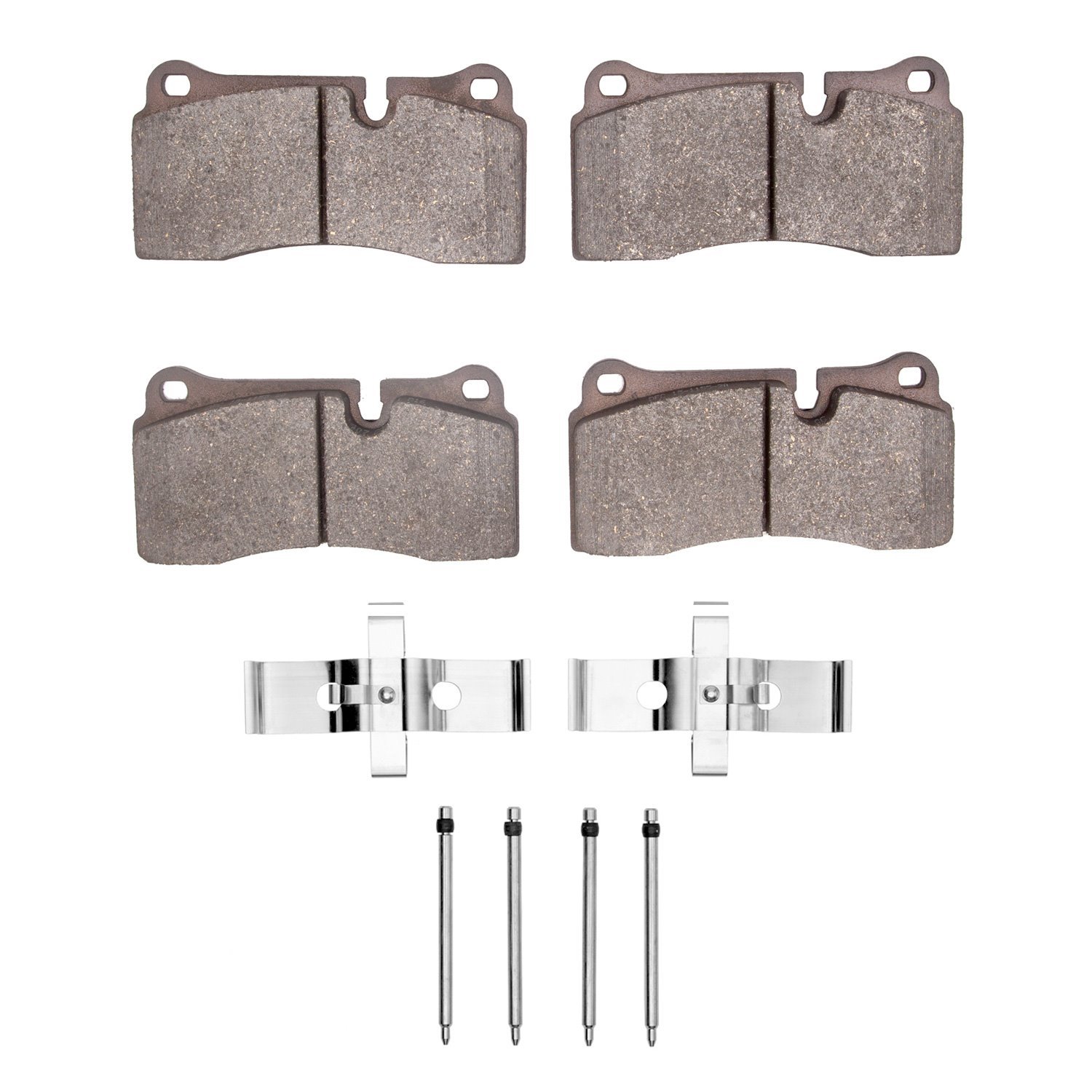 1551-1155-22 5000 Advanced Low-Metallic Brake Pads & Hardware Kit, 2008-2021 Multiple Makes/Models, Position: Rear