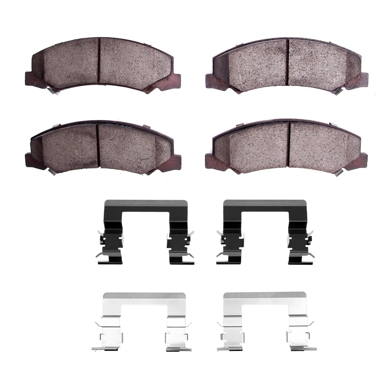 1551-1159-01 5000 Advanced Low-Metallic Brake Pads & Hardware Kit, 2012-2016 GM, Position: Front