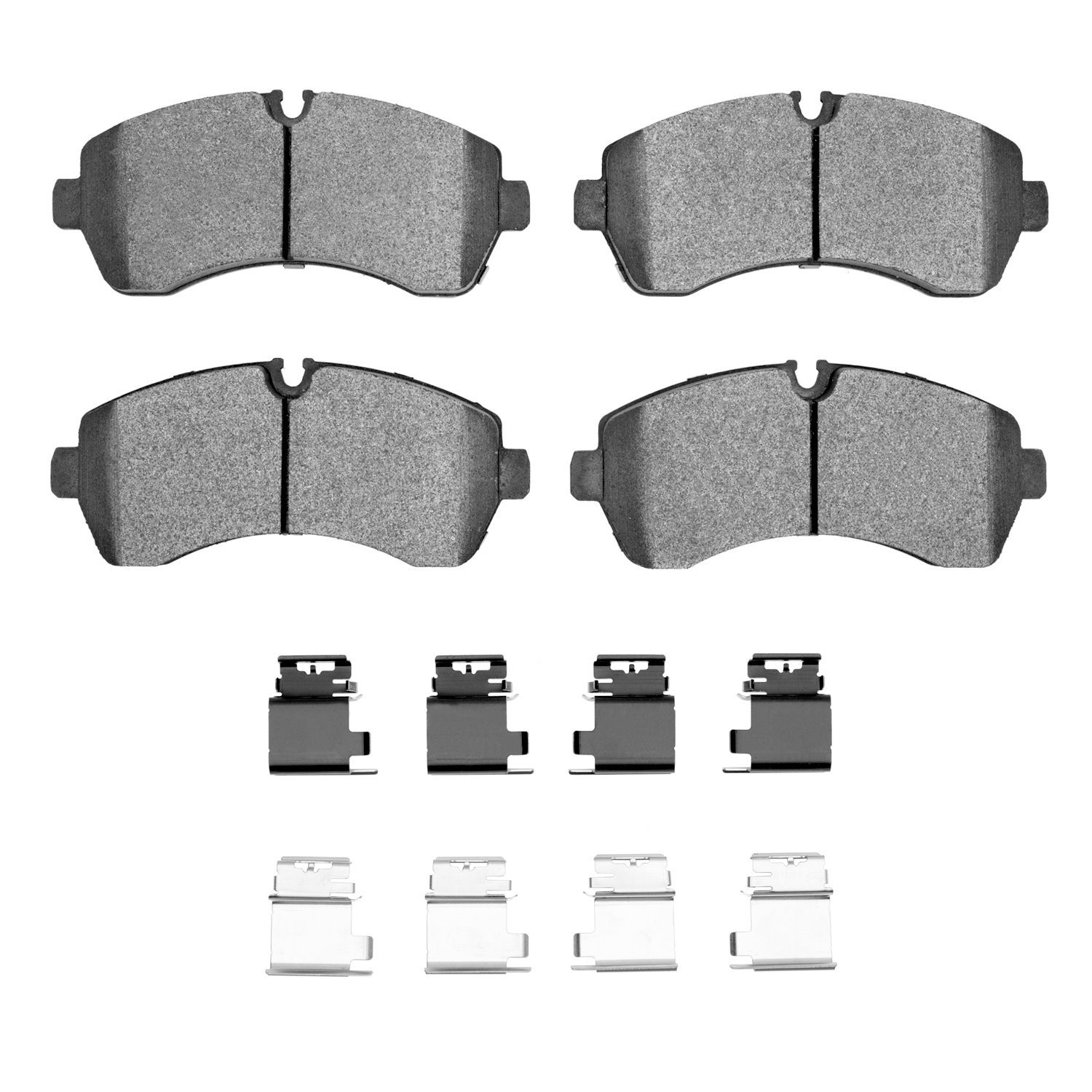 1551-1268-02 5000 Advanced Semi-Metallic Brake Pads & Hardware Kit, Fits Select Multiple Makes/Models, Position: Fr,Front