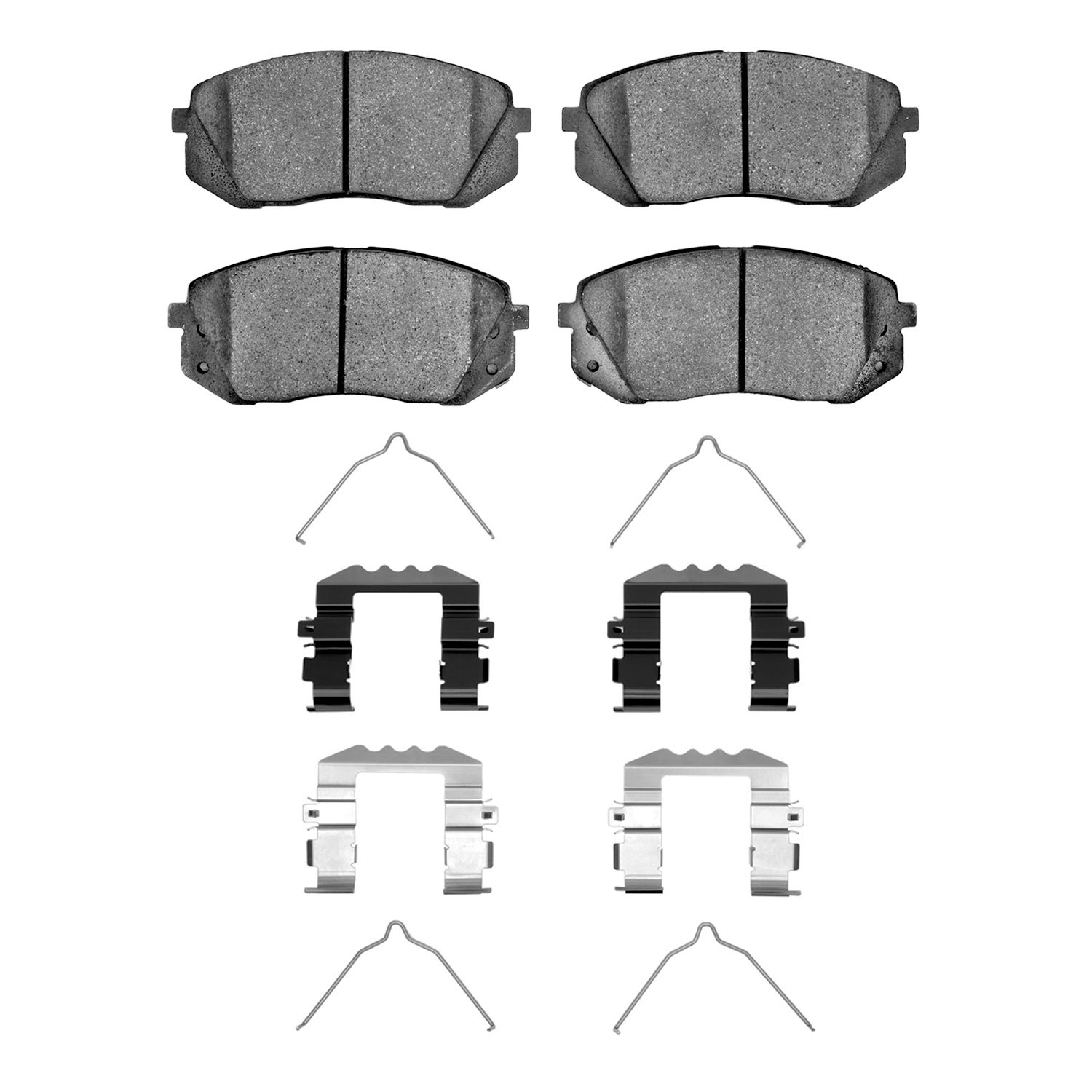 1551-1295-03 5000 Advanced Ceramic Brake Pads & Hardware Kit, 2015-2015 Kia/Hyundai/Genesis, Position: Front
