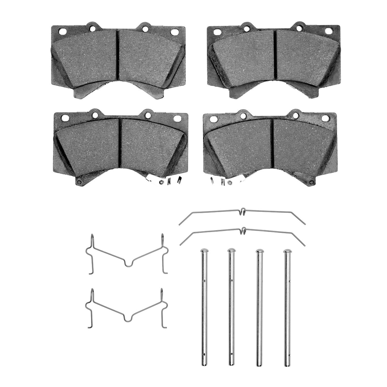 1551-1303-01 5000 Advanced Ceramic Brake Pads & Hardware Kit, Fits Select Lexus/Toyota/Scion, Position: Front
