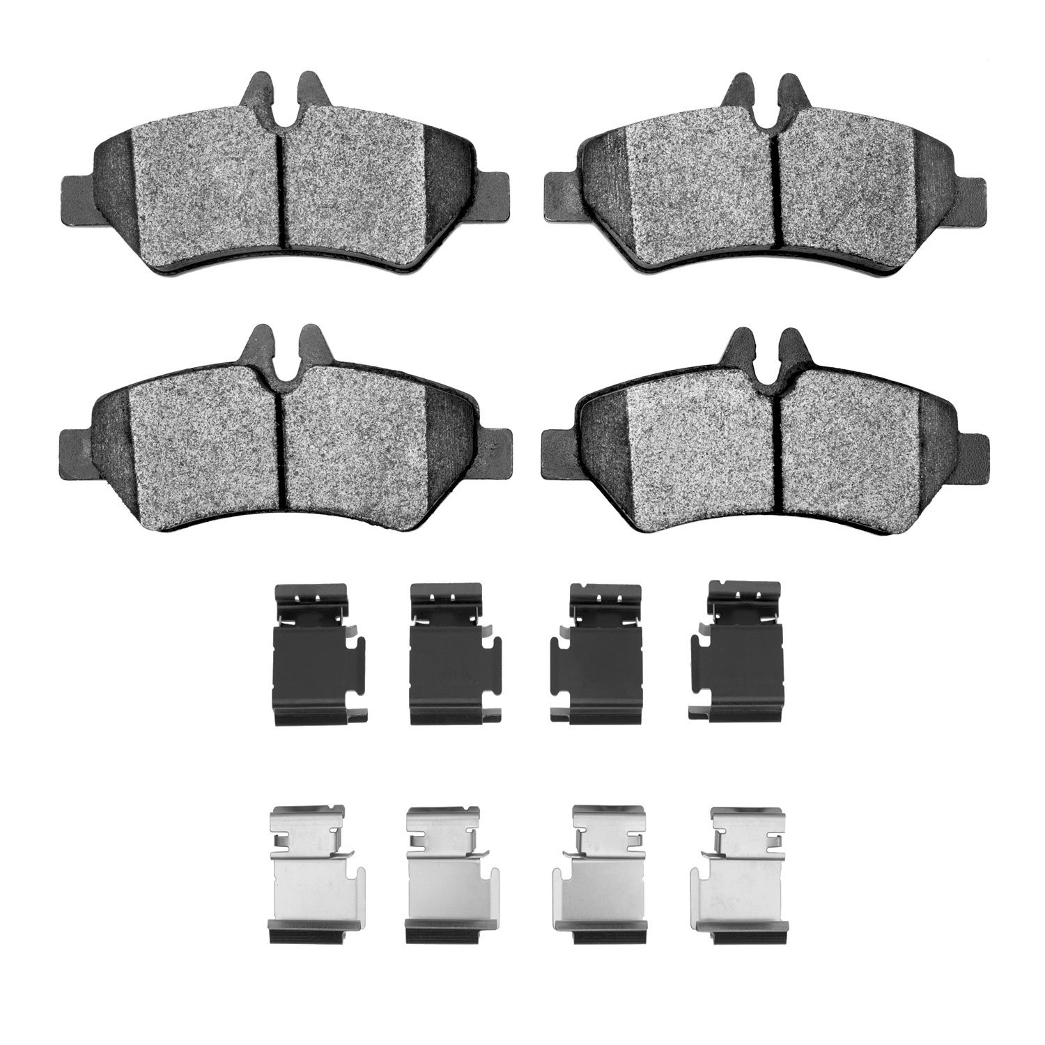 1551-1317-01 5000 Advanced Semi-Metallic Brake Pads & Hardware Kit, 2006-2018 Multiple Makes/Models, Position: Rear,Rr