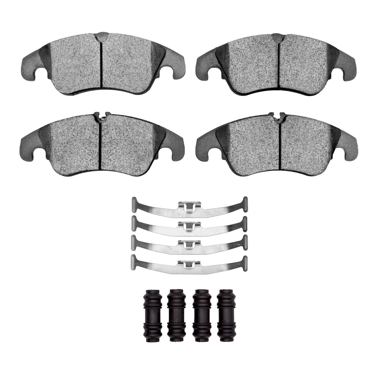 1551-1322-11 5000 Advanced Low-Metallic Brake Pads & Hardware Kit, 2009-2017 Audi/Volkswagen, Position: Front