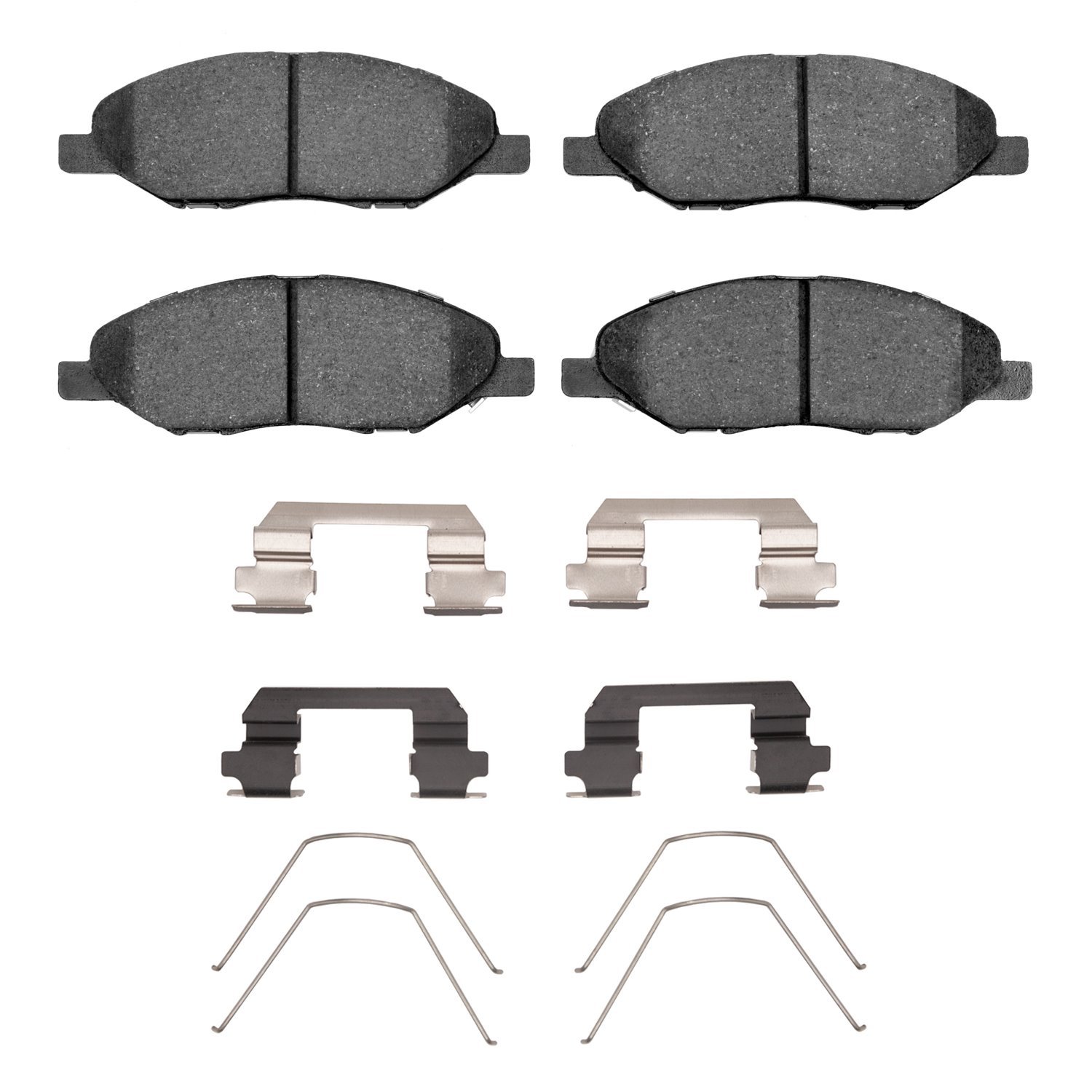 1551-1345-01 5000 Advanced Ceramic Brake Pads & Hardware Kit, 2007-2017 Infiniti/Nissan, Position: Front