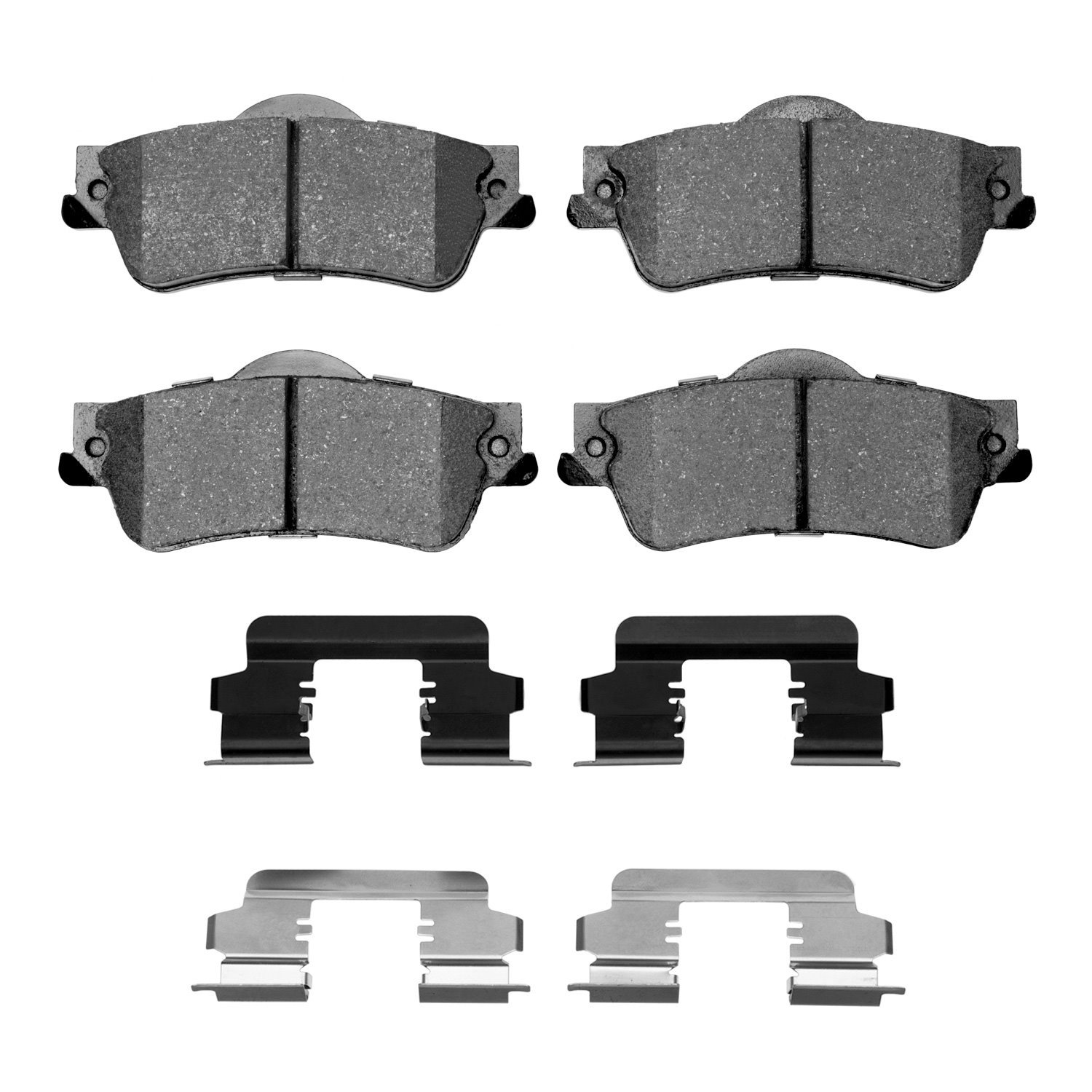1551-1352-01 5000 Advanced Ceramic Brake Pads & Hardware Kit, 2008-2017 GM, Position: Rear